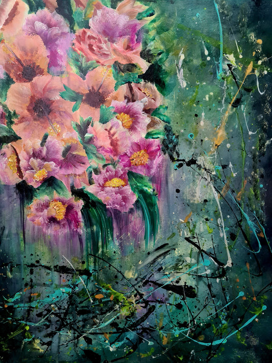 Fragrance – Original Acrylic Painting by Jasmina Mendoza - 0