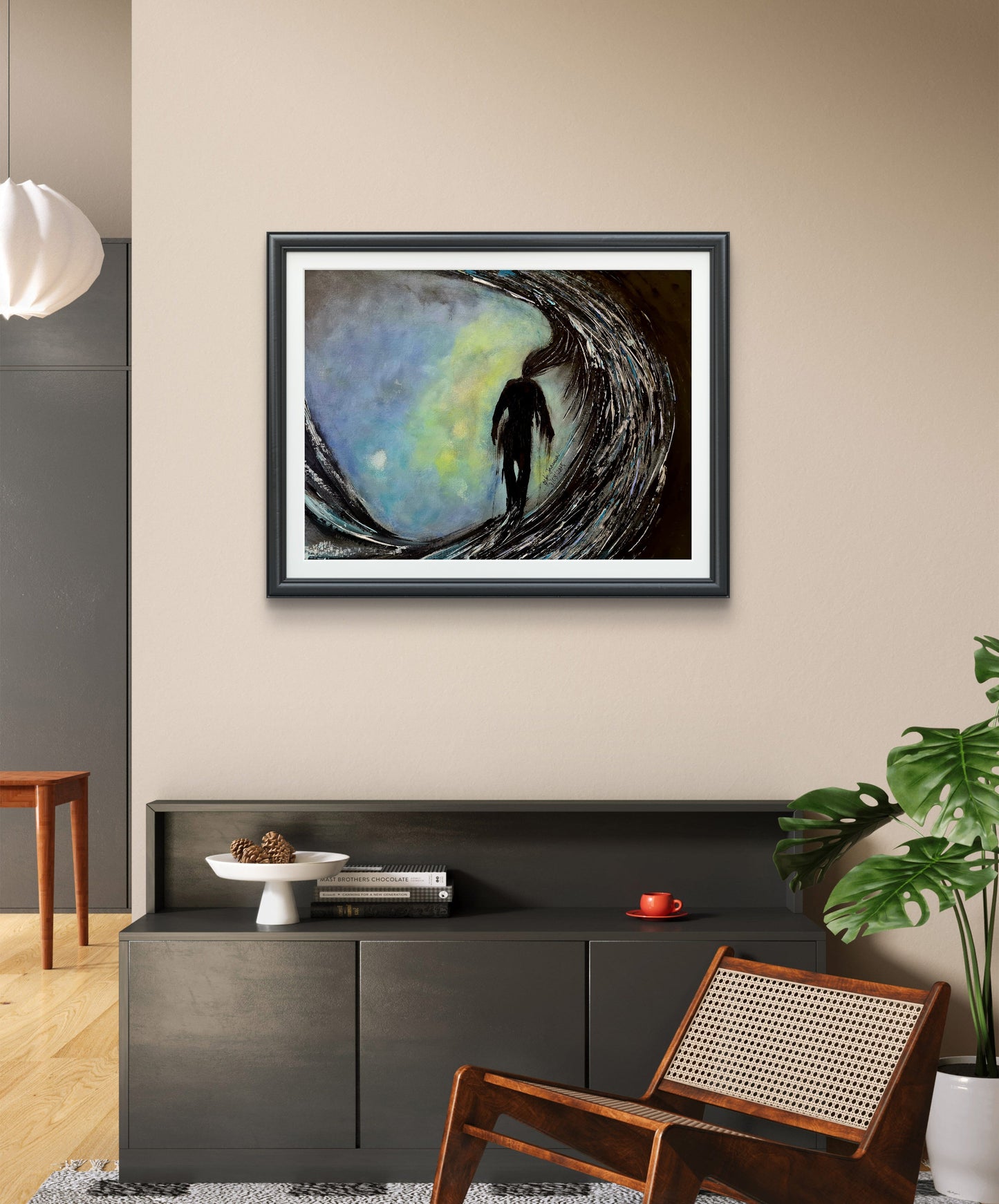 Inner Storm original abstract painting by Jasmina Mendoza - 7