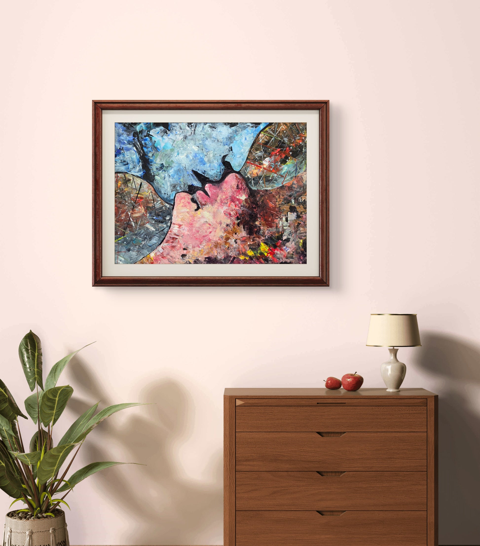 Abstract Love – Original Acrylic Painting by Jasmina Mendoza - 23