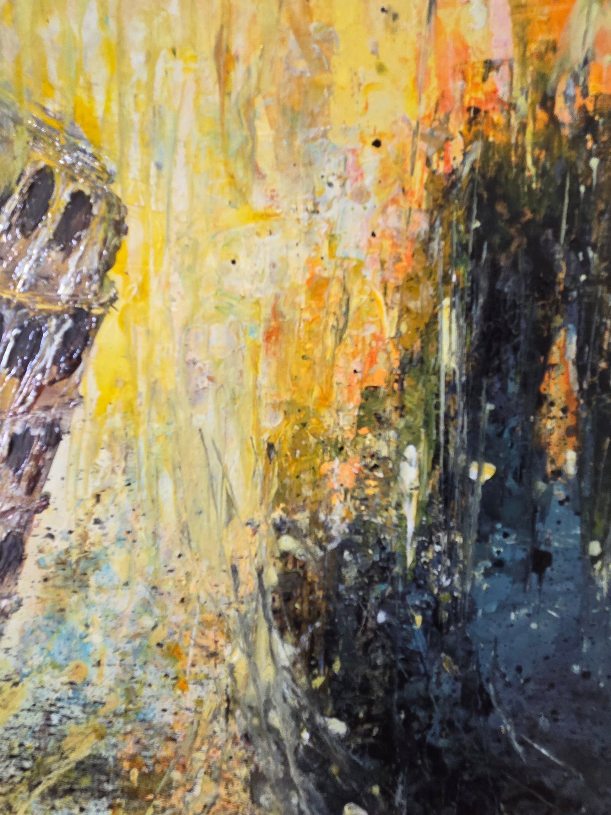 Pisa Tower Abstract Expressionist Original Painting - 9