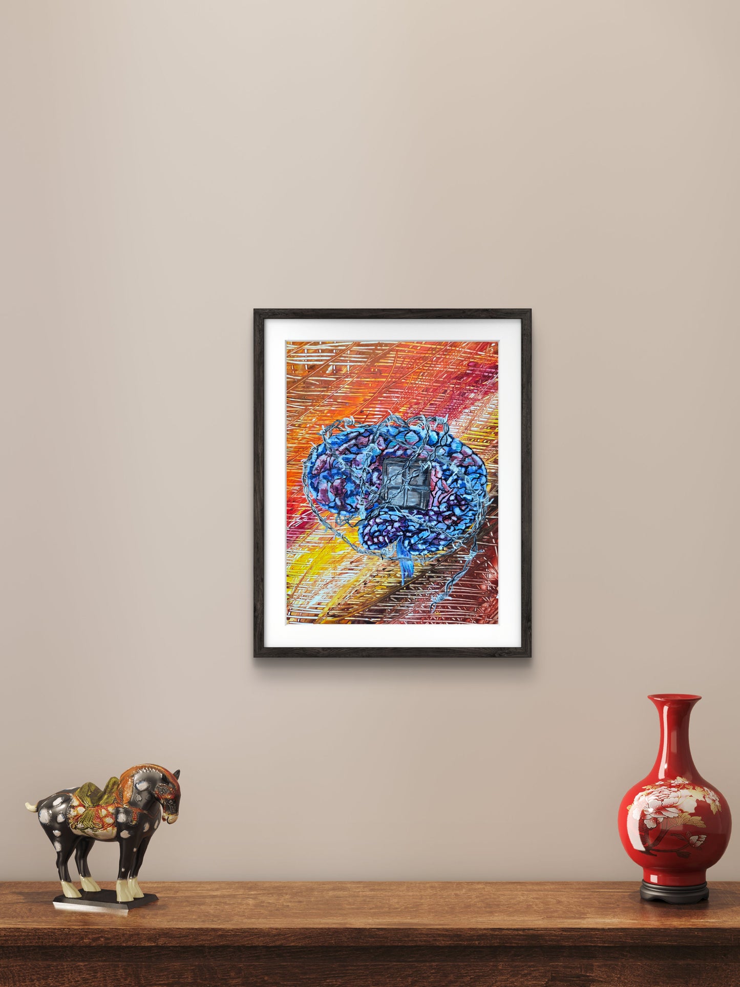 Fenced Minds Original abstract by Jasmina Mendoza