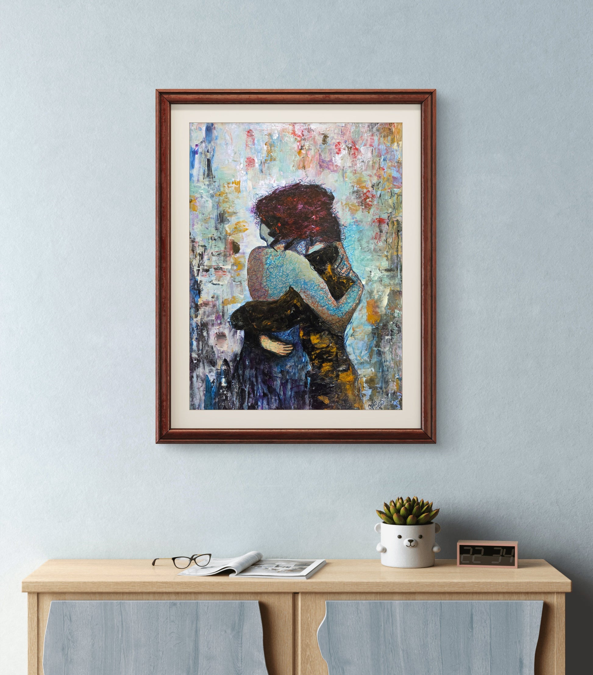 Between Two Heartbeats – Original Painting by Jasmina Mendoza - 4