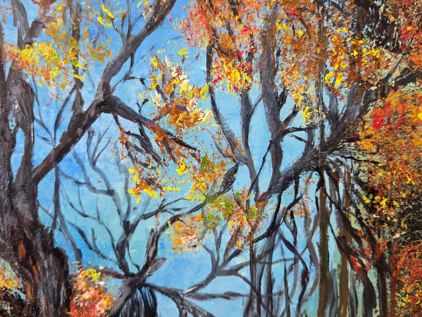 Autumn Reverie original acrylic painting by Jasmina Mendoza - 4