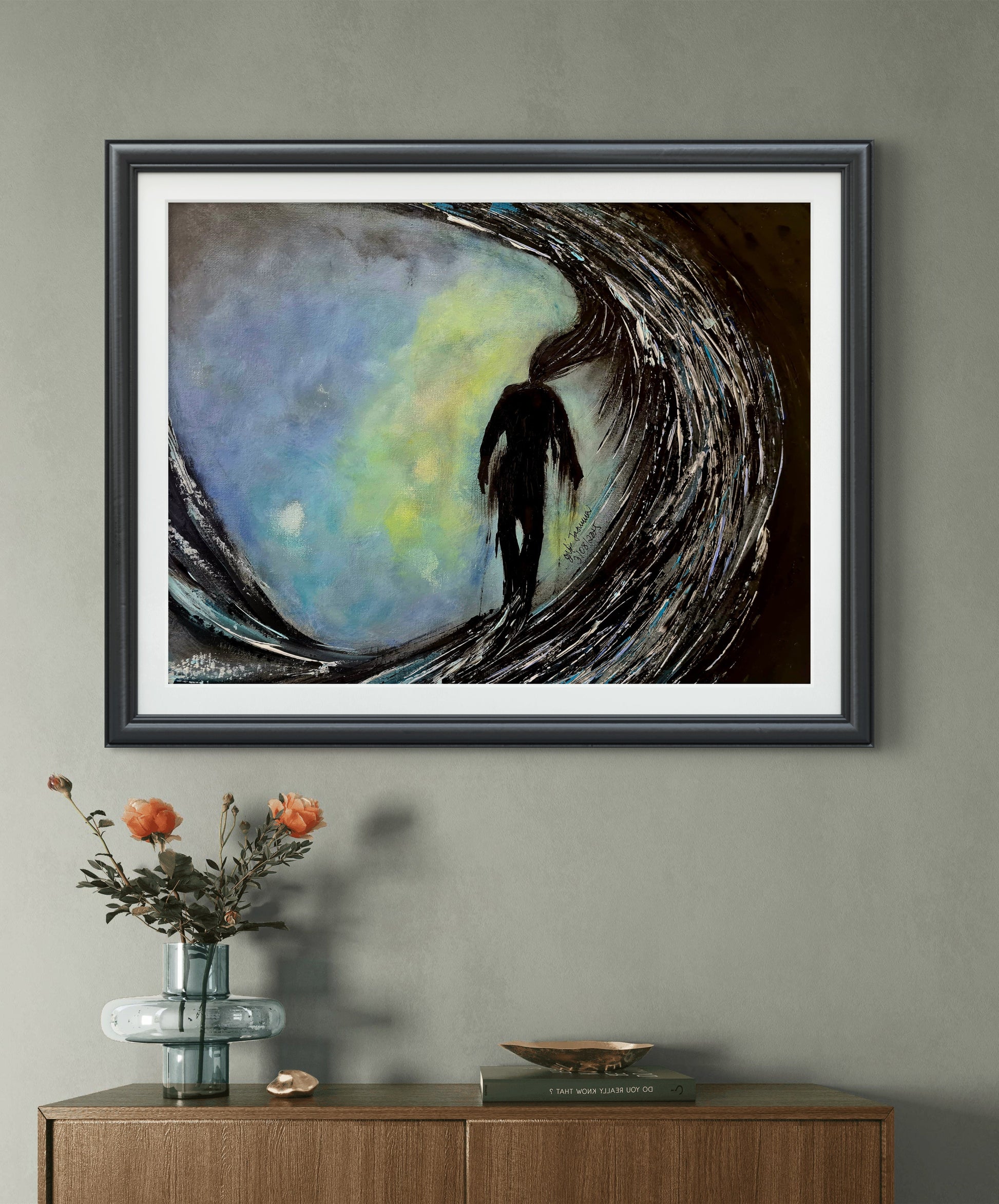 Inner Storm original abstract painting by Jasmina Mendoza - 5