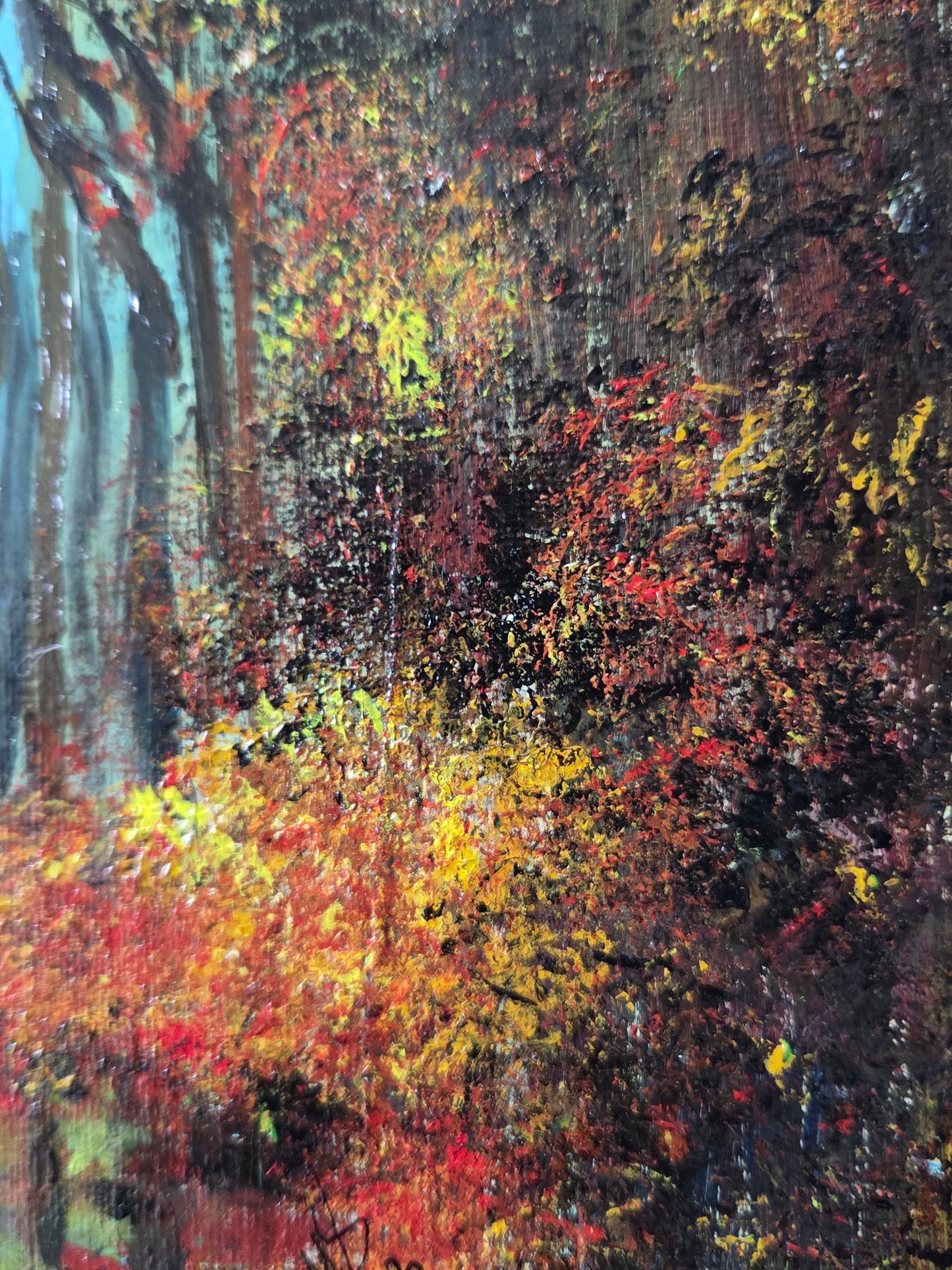 Autumn Reverie original acrylic painting by Jasmina Mendoza - 3