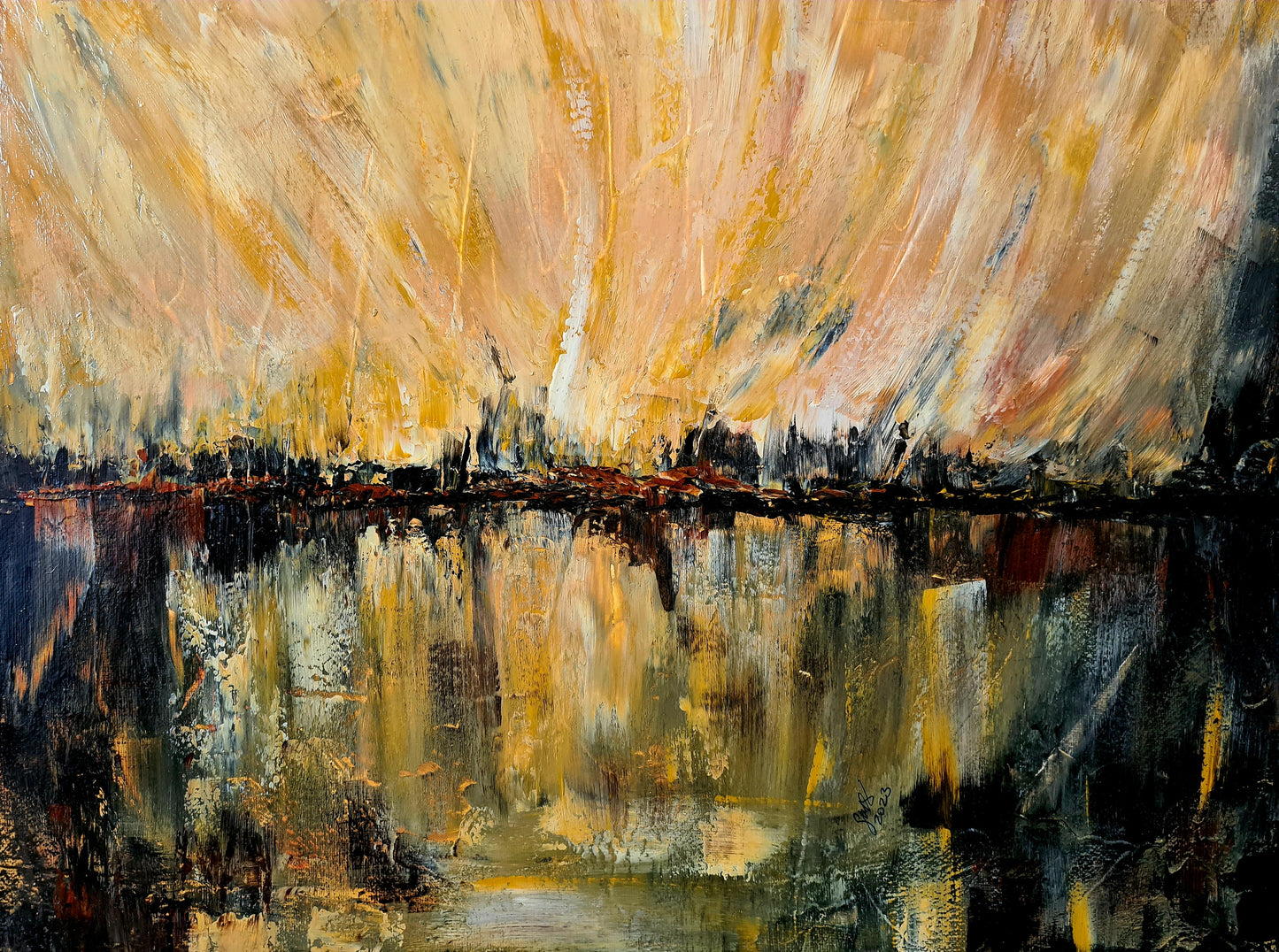 Gateway – Original Acrylic Painting by Jasmina Mendoza | Art is my Universe