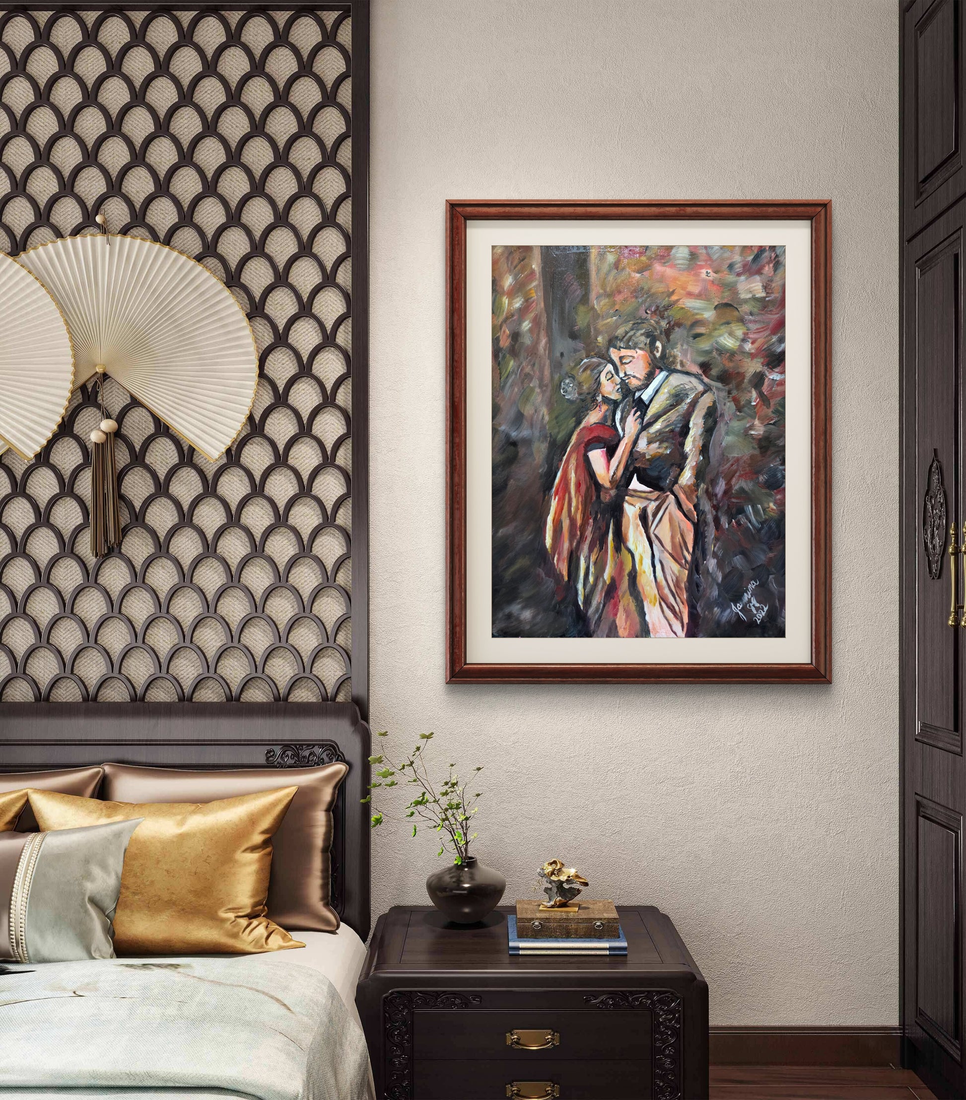 Love Is in the Air original acrylic painting by Jasmina Mendoza | Art is my Universe