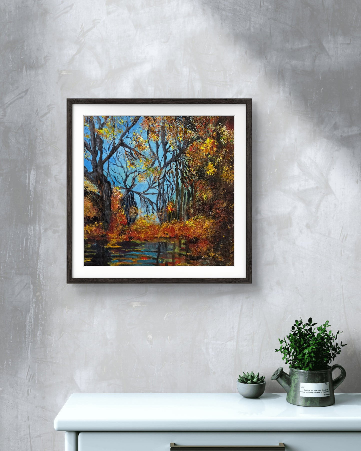 Autumn Reverie original acrylic painting by Jasmina Mendoza - 8