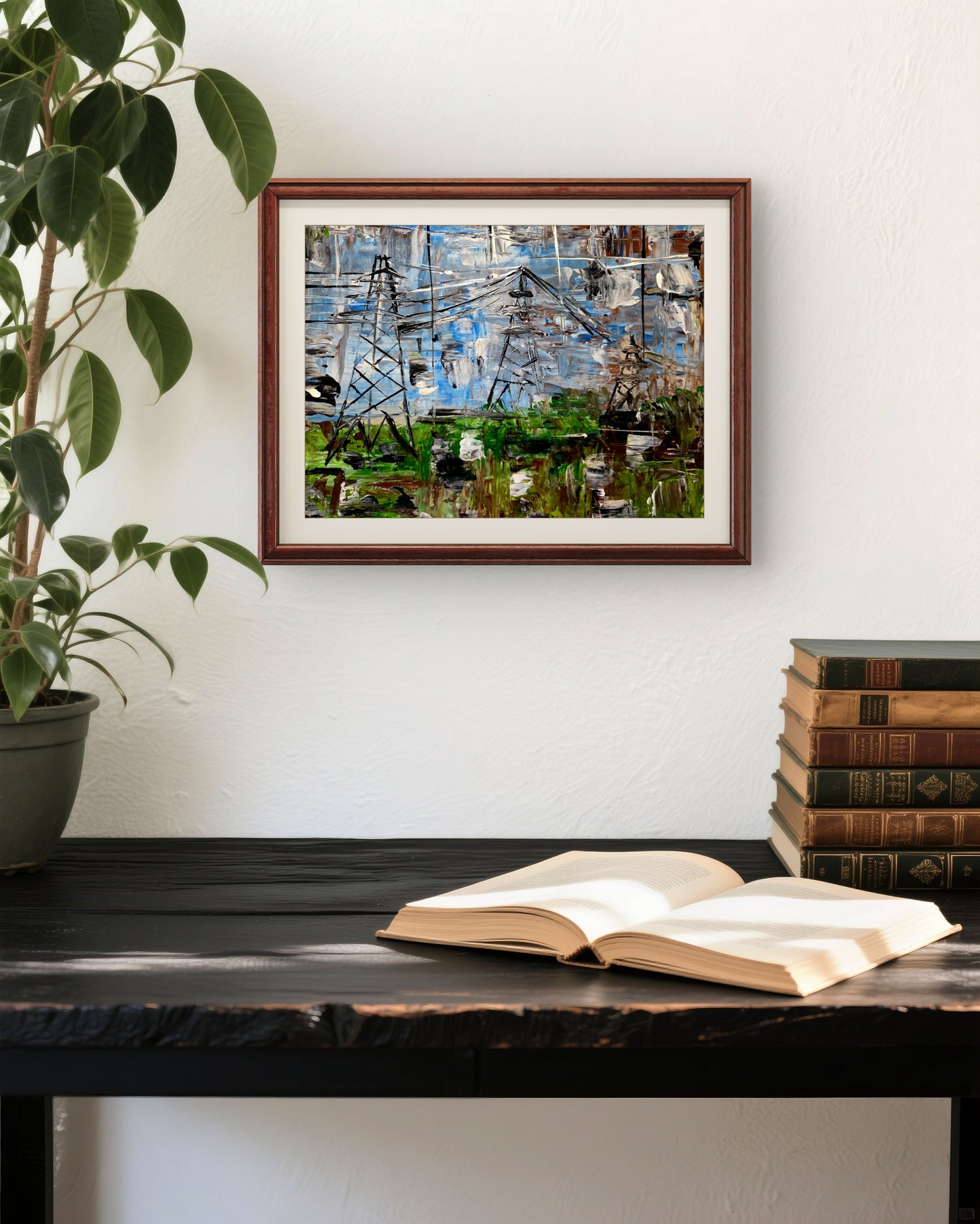 Foggy Days – Original Acrylic Painting by Jasmina Mendoza - 8