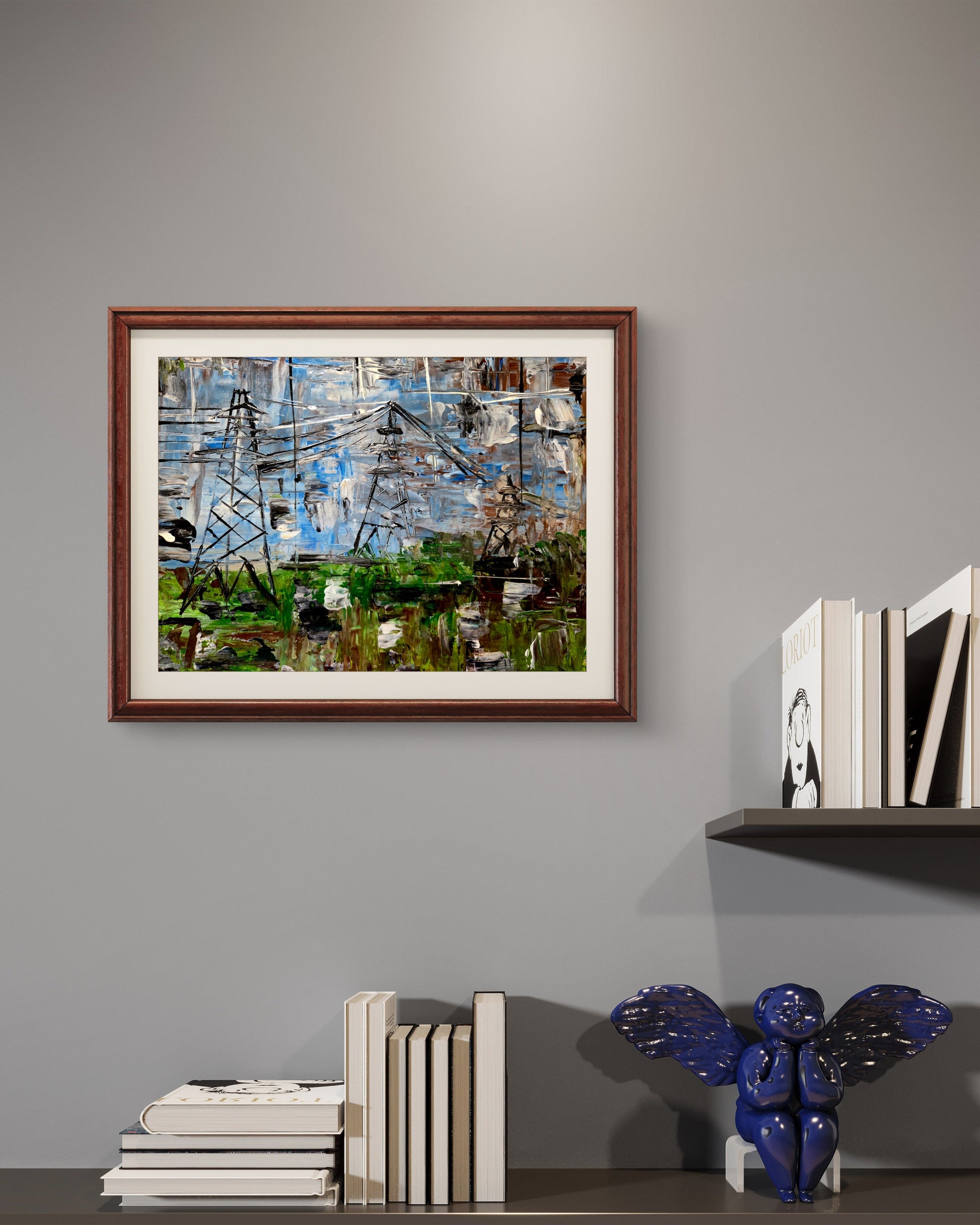 Foggy Days – Original Acrylic Painting by Jasmina Mendoza - 3