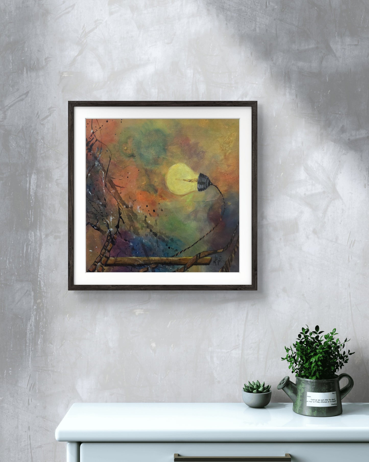 Think Without Limits original acrylic painting by Jasmina Mendoza - 7