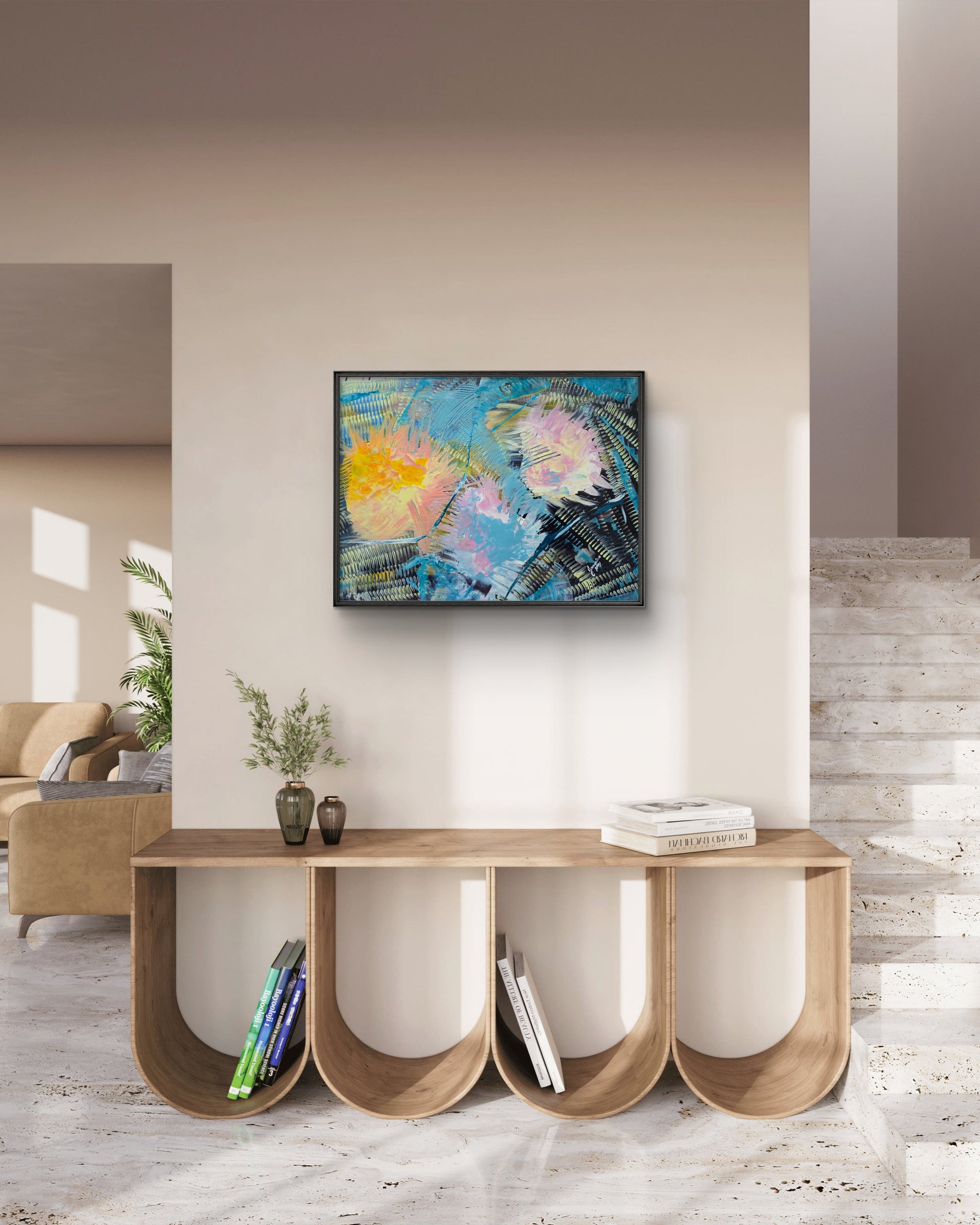 Beyond the Time – Original Acrylic Painting by Jasmina Mendoza - 8
