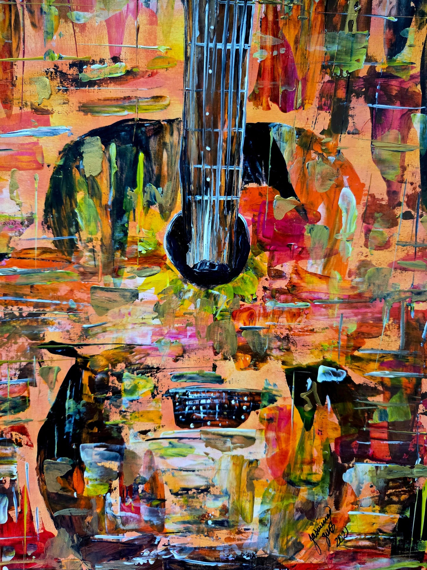 Raw Expression – Original Acrylic Painting by Jasmina Mendoza - 0