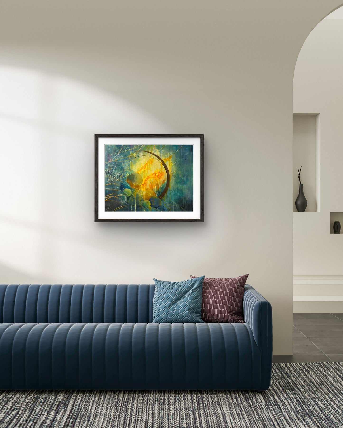 Celestial Flow – Original Abstract Painting by Jasmina Mendoza