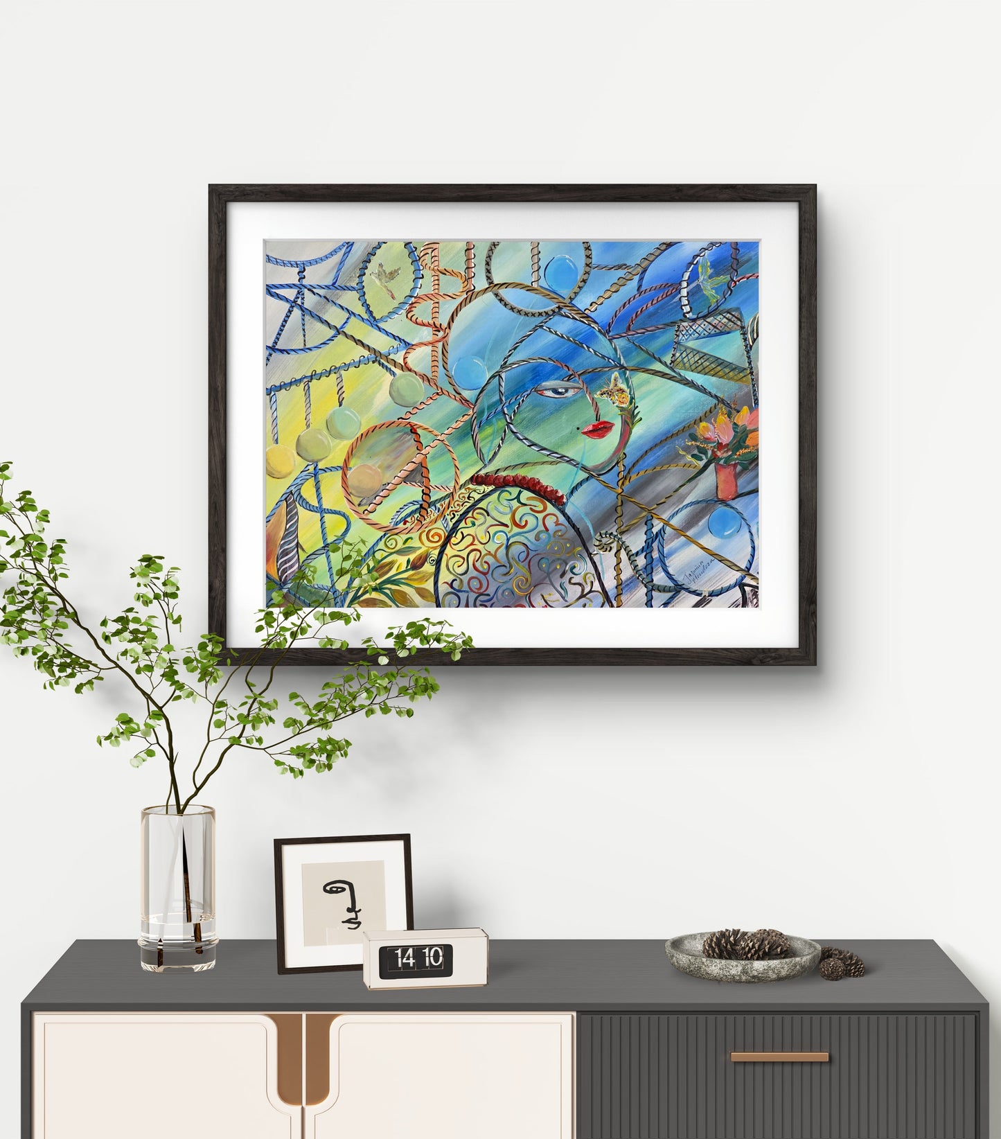 Life’s Pendulum – Original Acrylic Painting by Jasmina Mendoza - 2