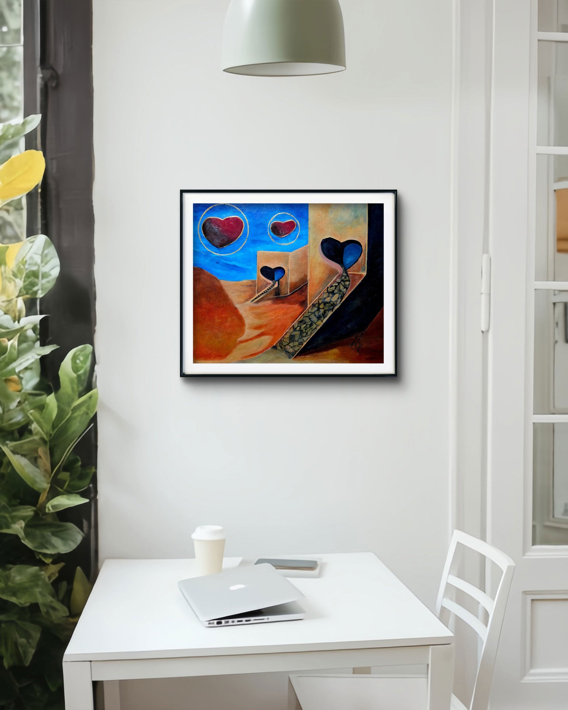 The Heart Path Original acrylic Painting by Jasmina Mendoza. - 31