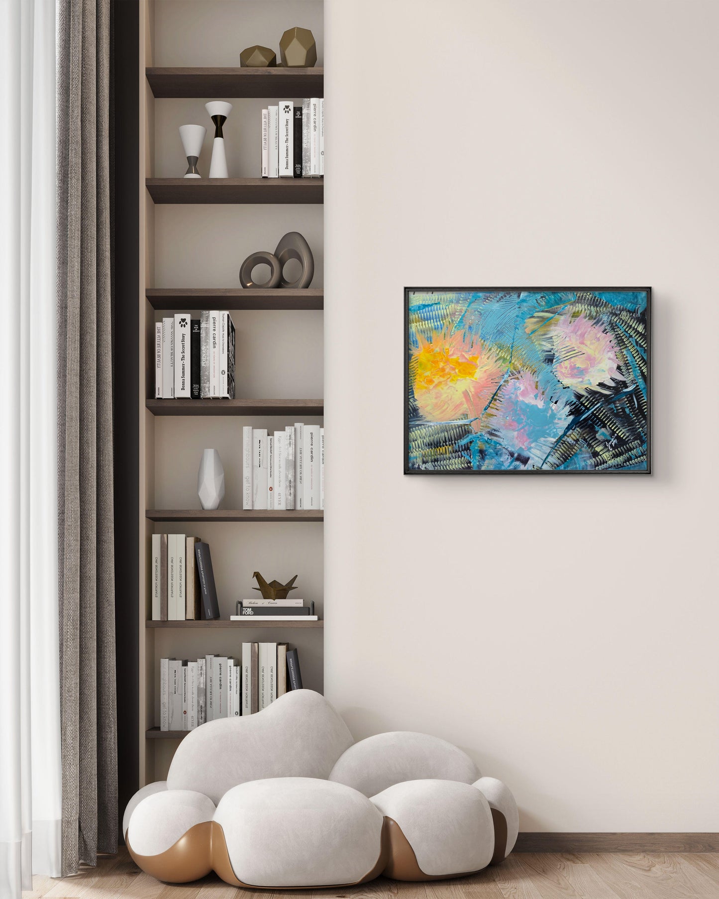 Beyond the Time – Original Acrylic Painting by Jasmina Mendoza - 7