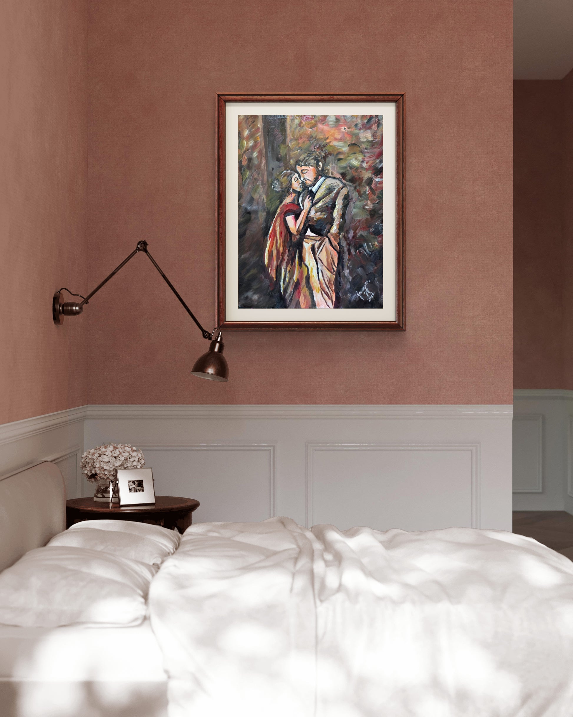 Love Is in the Air original acrylic painting by Jasmina Mendoza | Art is my Universe