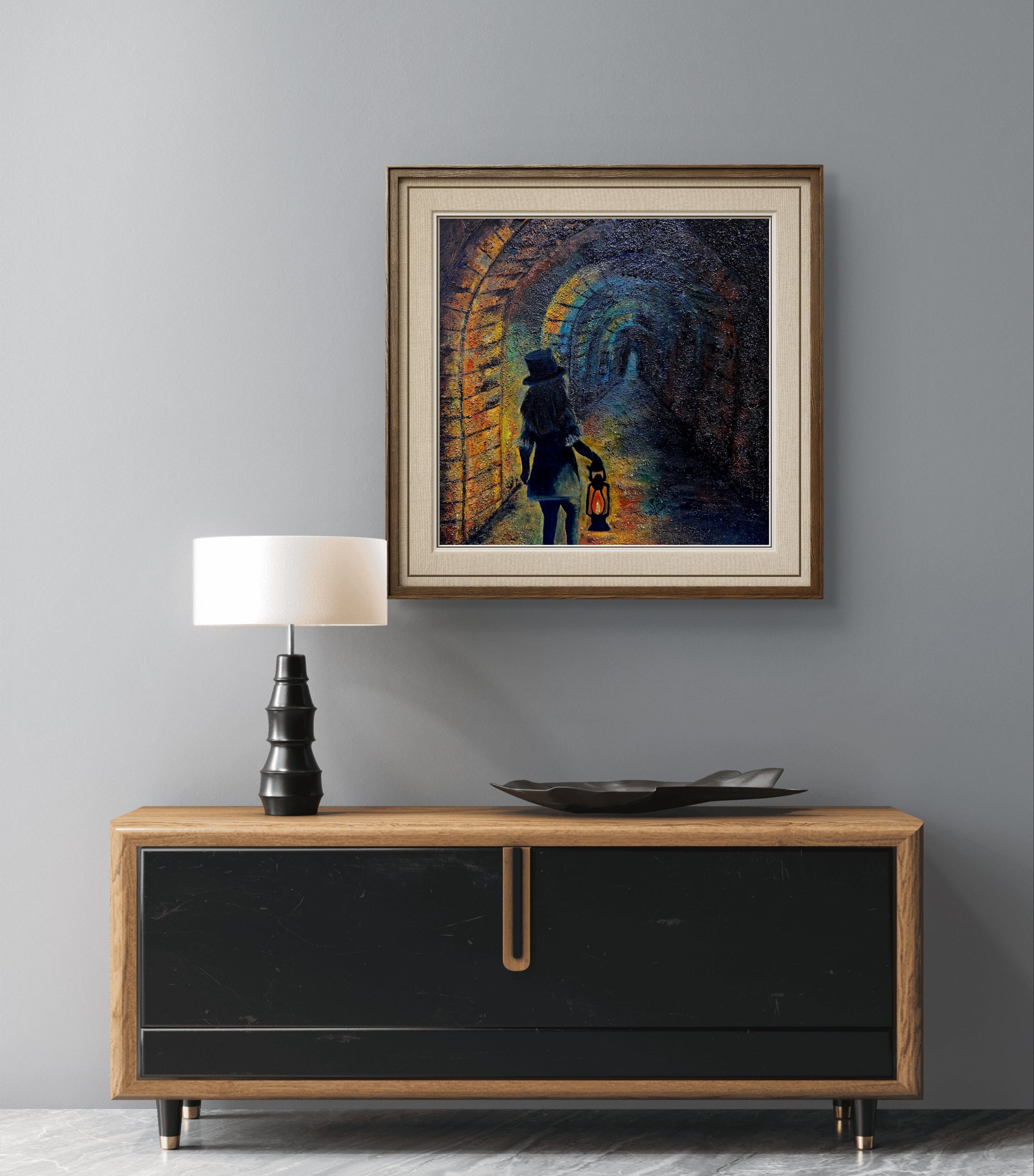 The Keeper of Light – Original Mixed Media Painting - 5