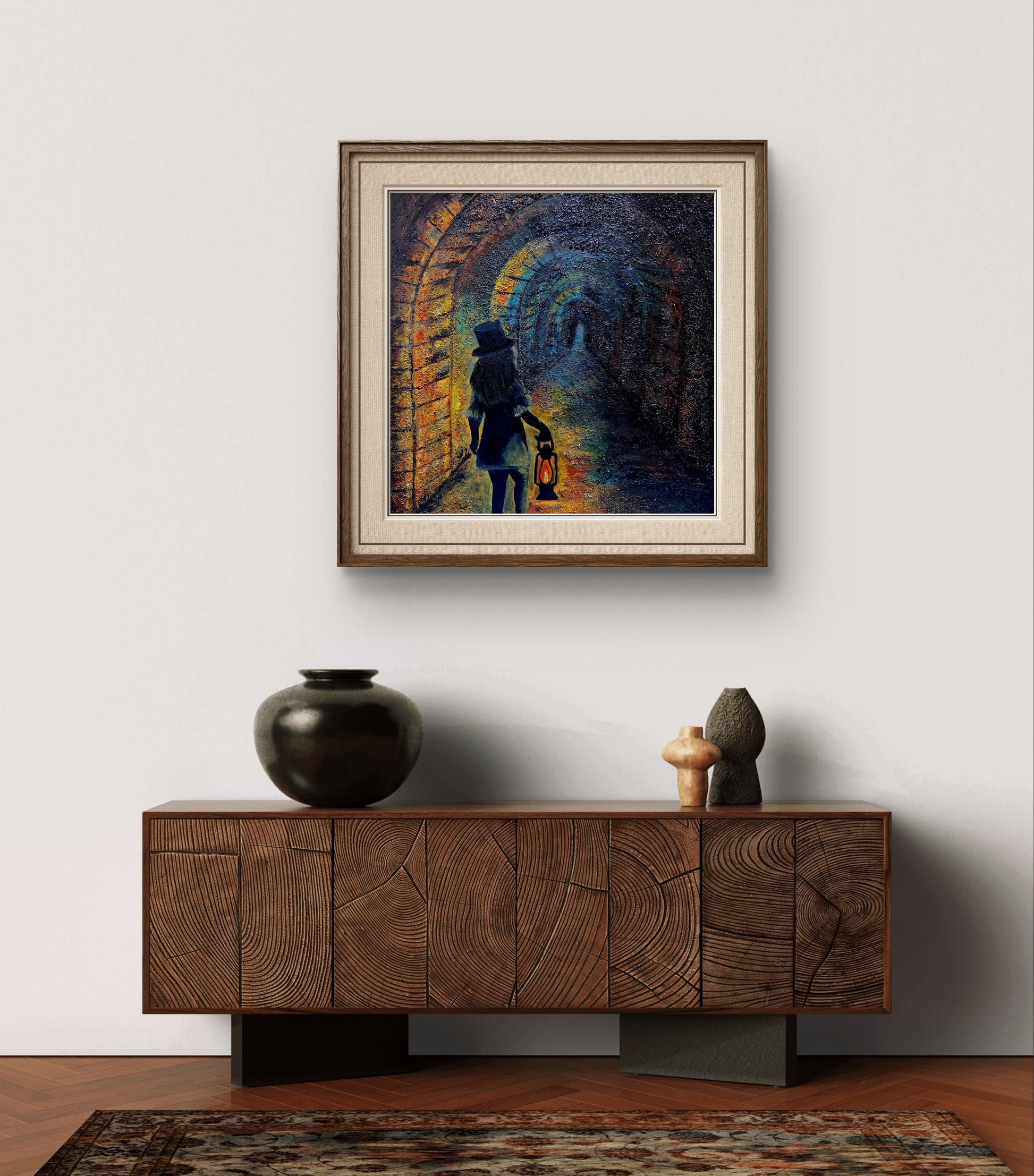 The Keeper of Light – Original Mixed Media Painting - 15