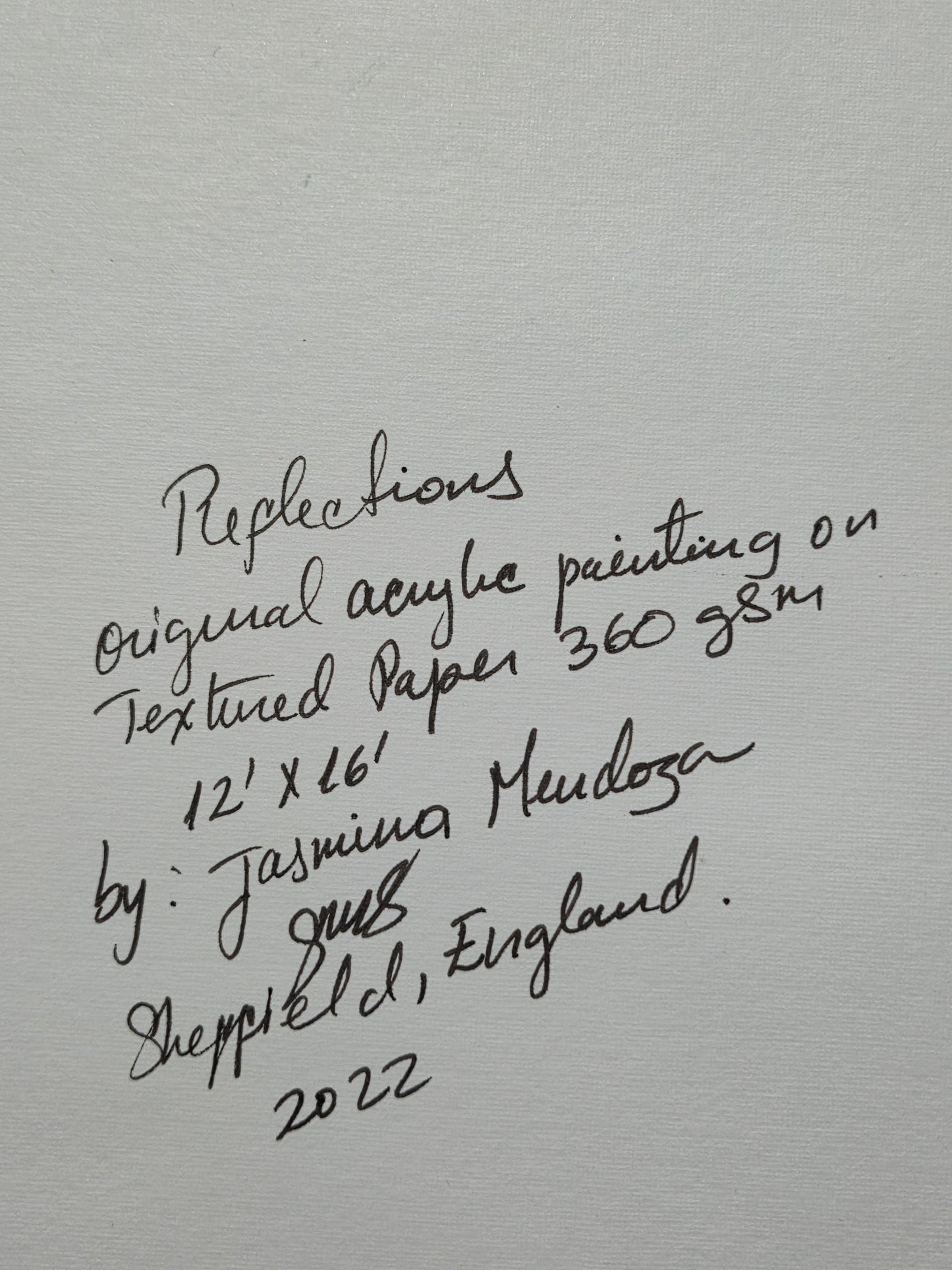 Reflections – Original Acrylic Painting by Jasmina Mendoza