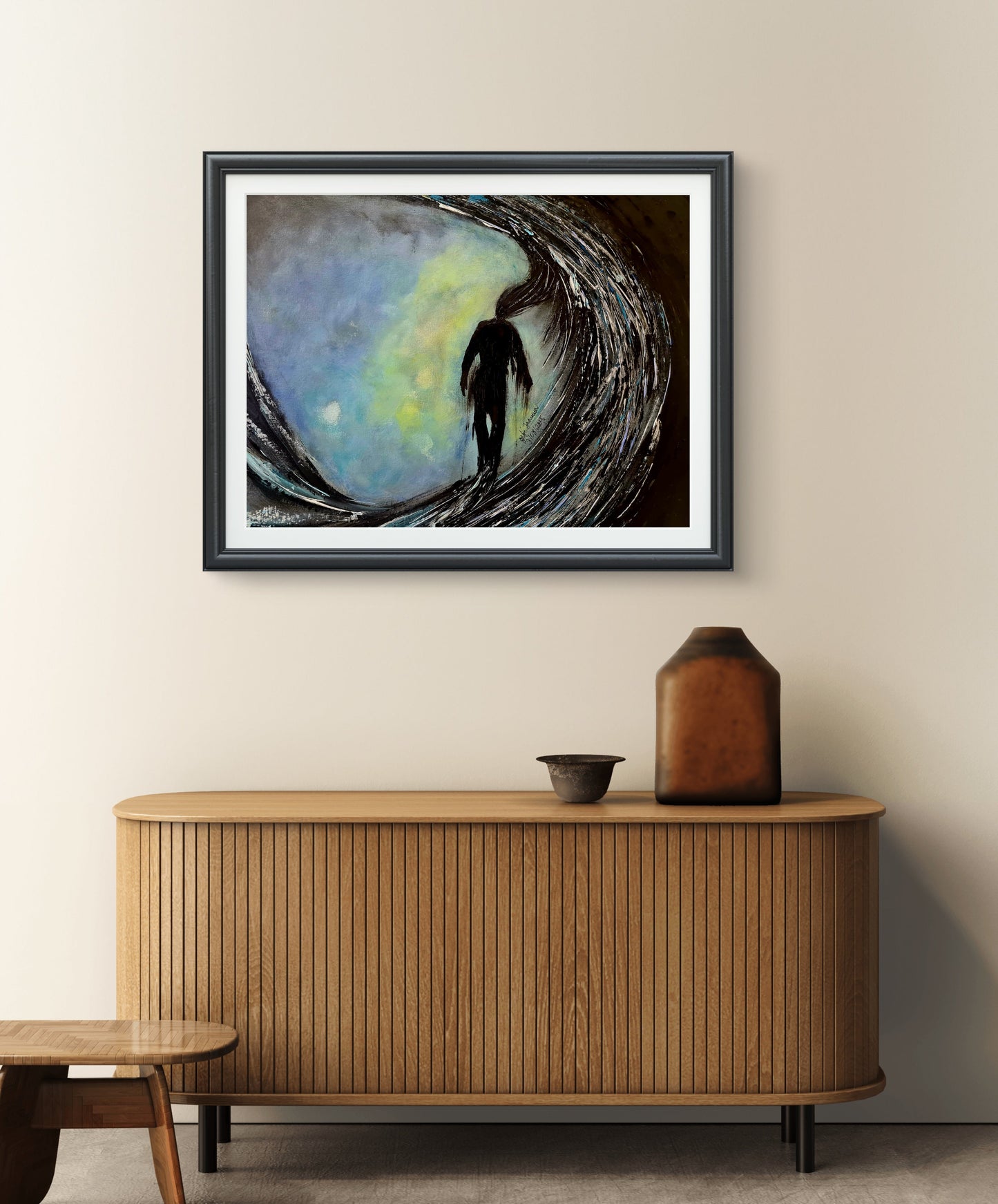 Inner Storm original abstract painting by Jasmina Mendoza - 6