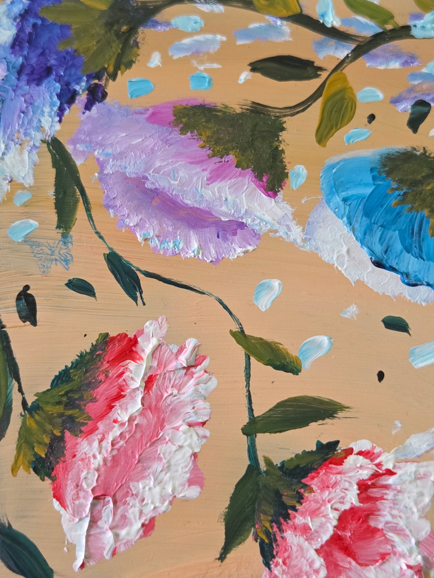 Love on Repeat – Original Acrylic on Vinyl Record - 14