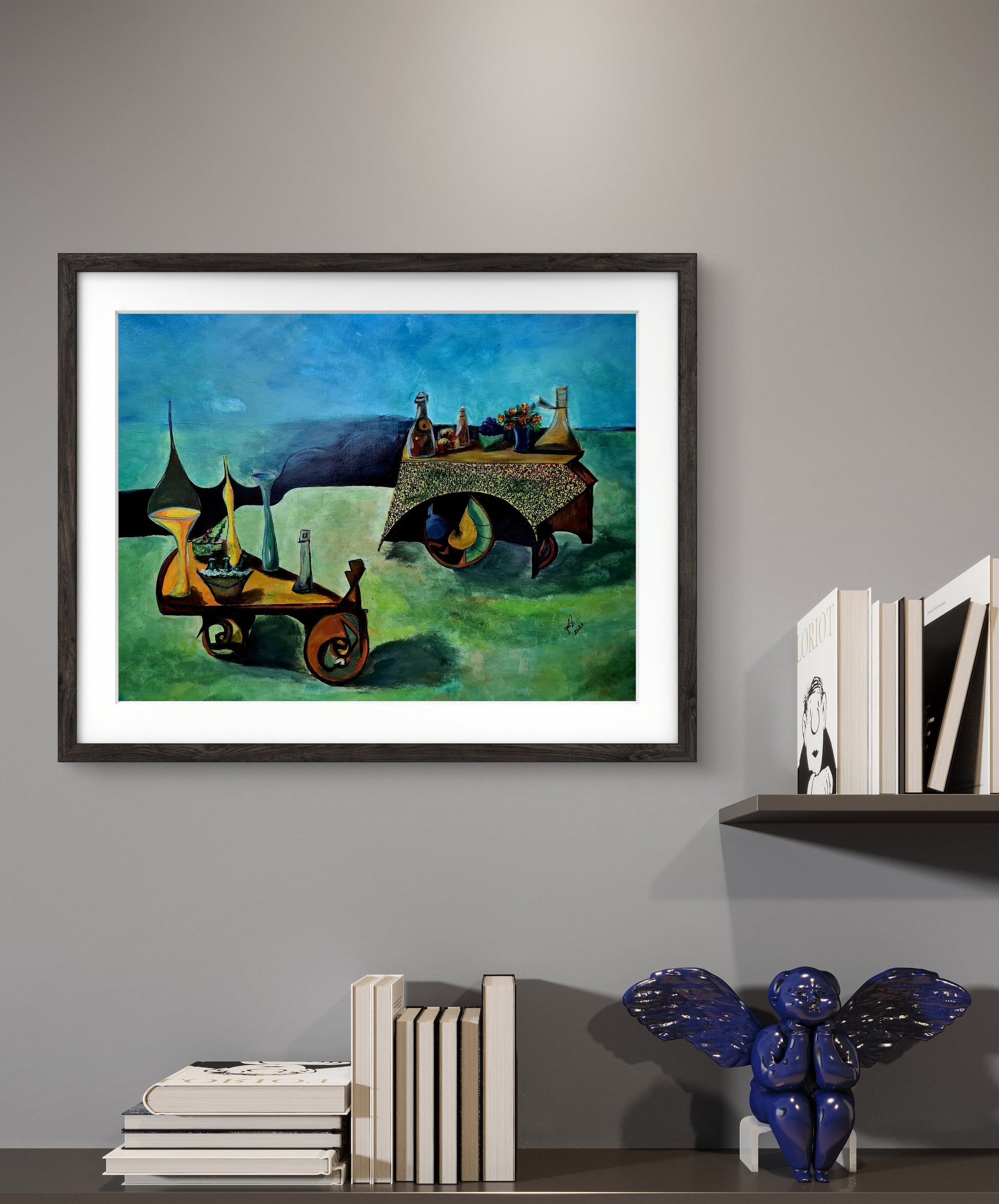 The Beer’s Cart Original Acrylic Painting by Jasmina Mendoza - 5