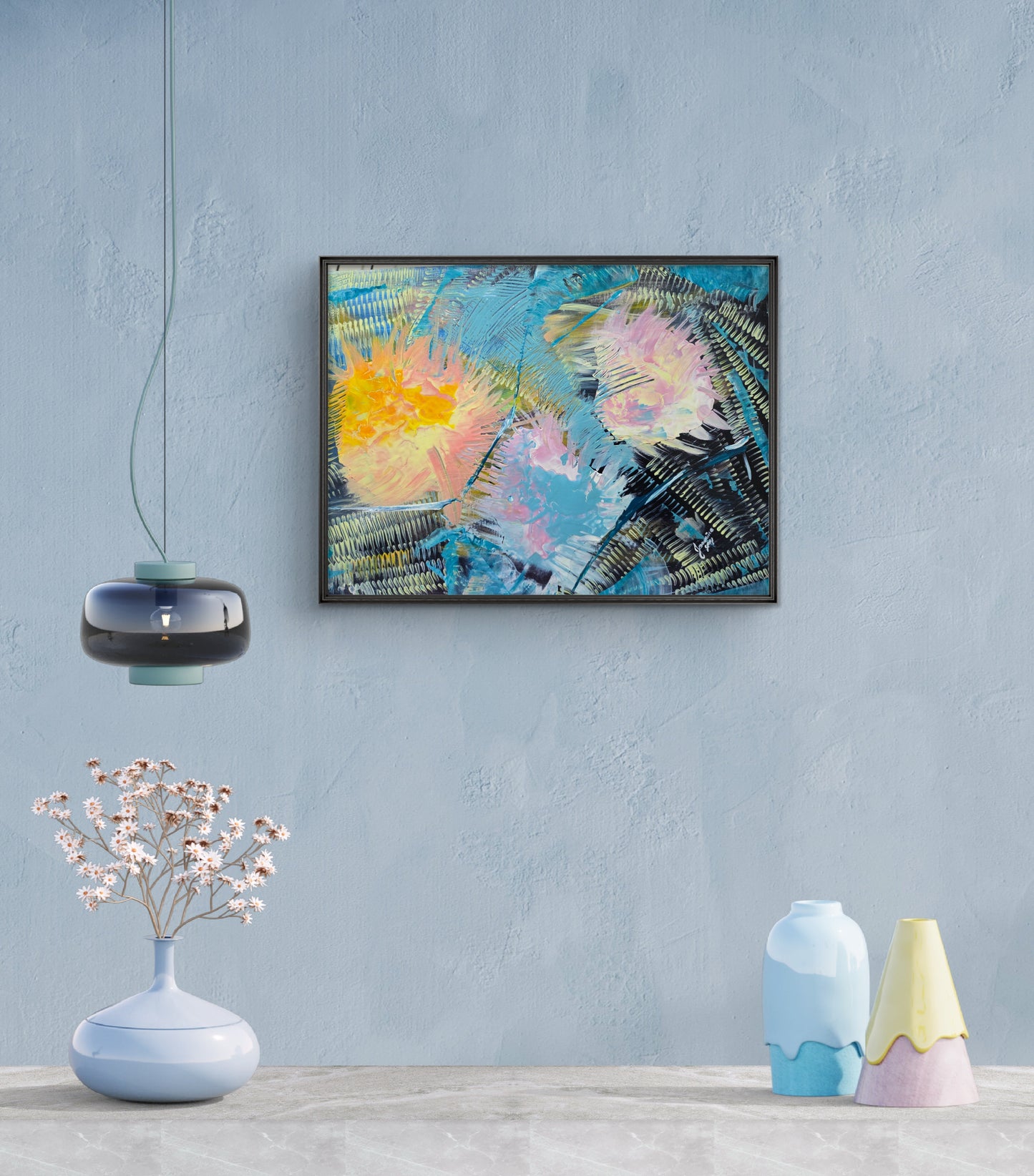 Beyond the Time – Original Acrylic Painting by Jasmina Mendoza - 3