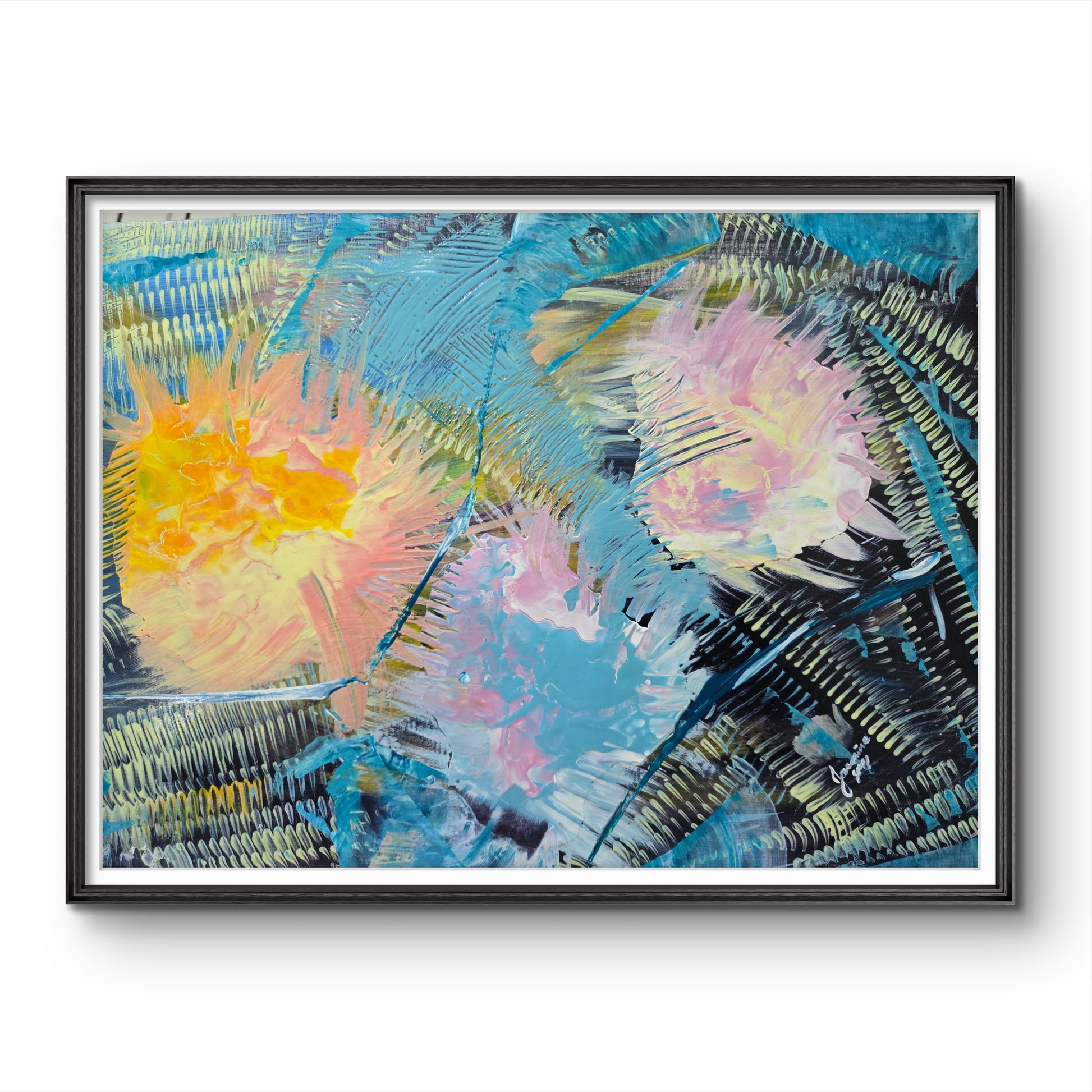 Beyond the Time – Original Acrylic Painting by Jasmina Mendoza - 2