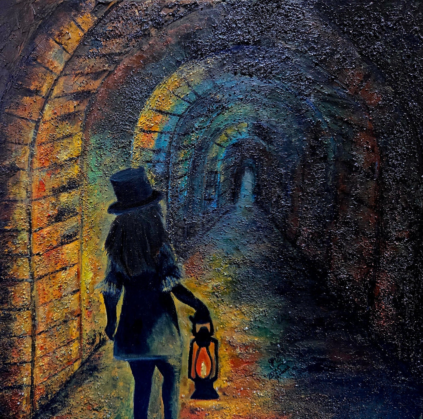 The Keeper of Light – Original Mixed Media Painting - 1