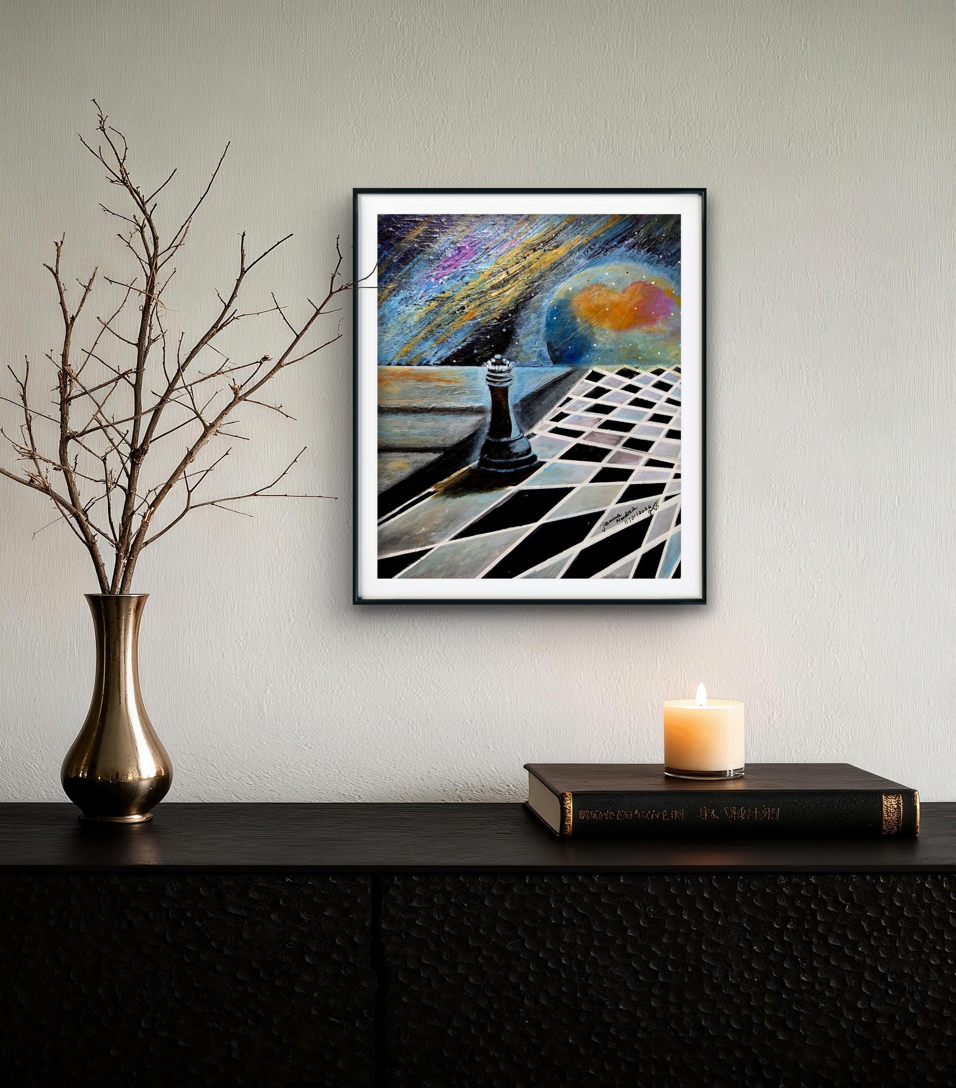Escape from Reality Original Acrylic Painting by Jasmina Mendoza - 13