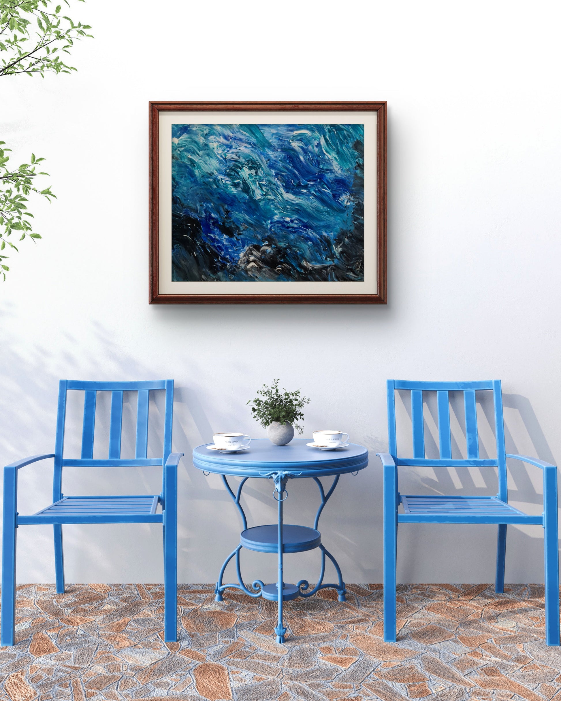 The Waves – Original Acrylic Painting by Jasmina Mendoza - 4