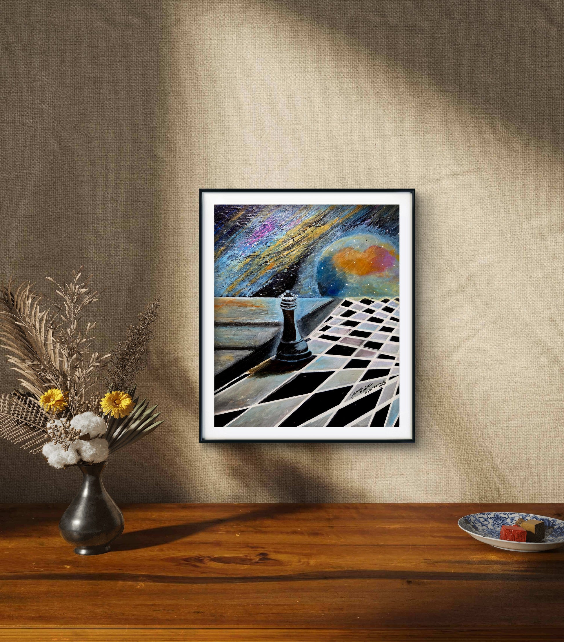 Escape from Reality Original Acrylic Painting by Jasmina Mendoza - 3