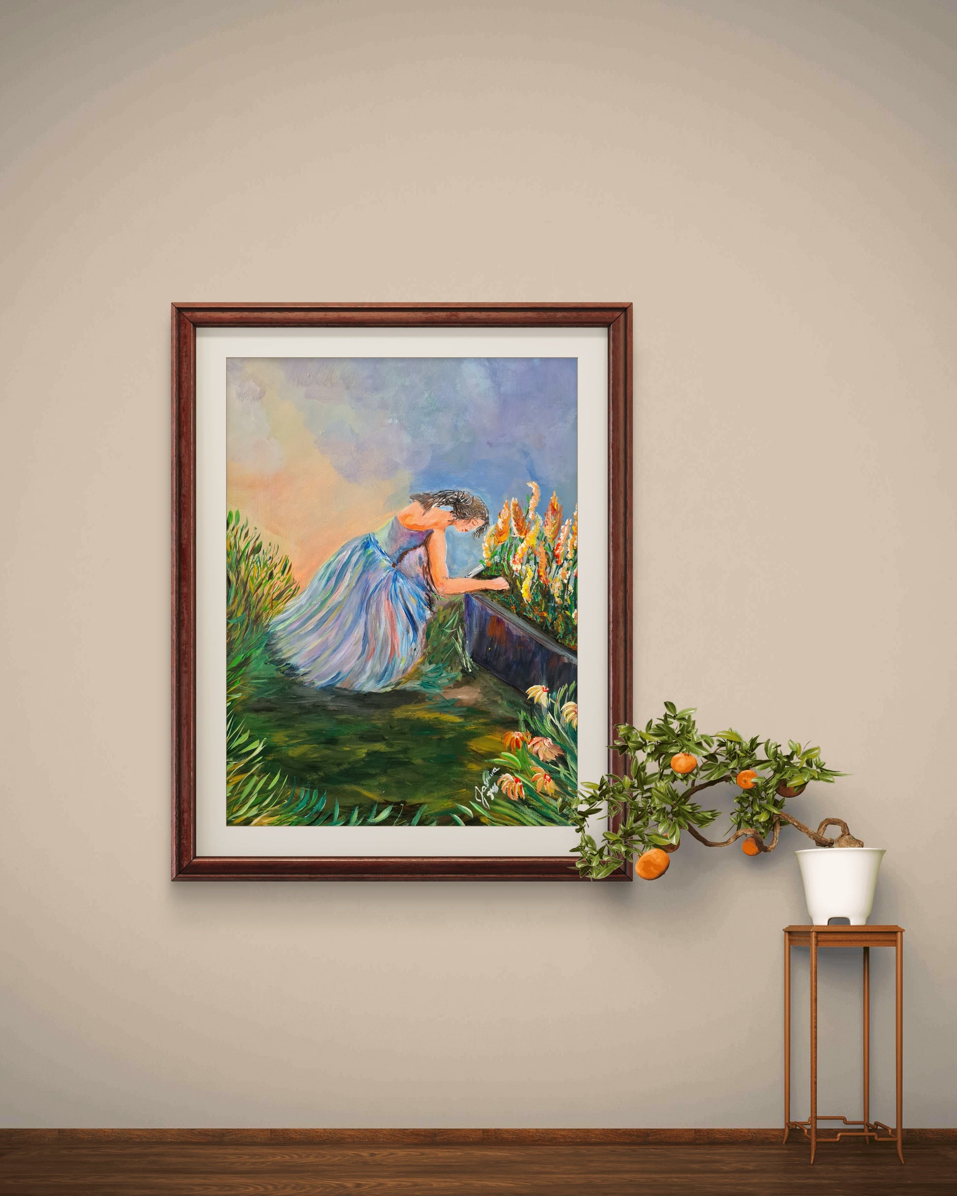 In The Garden- Original Painting. | Art is my Universe