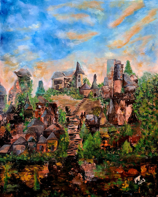 Greenwick Original Acrylic Painting by Jasmina Mendoza | Art is my Universe