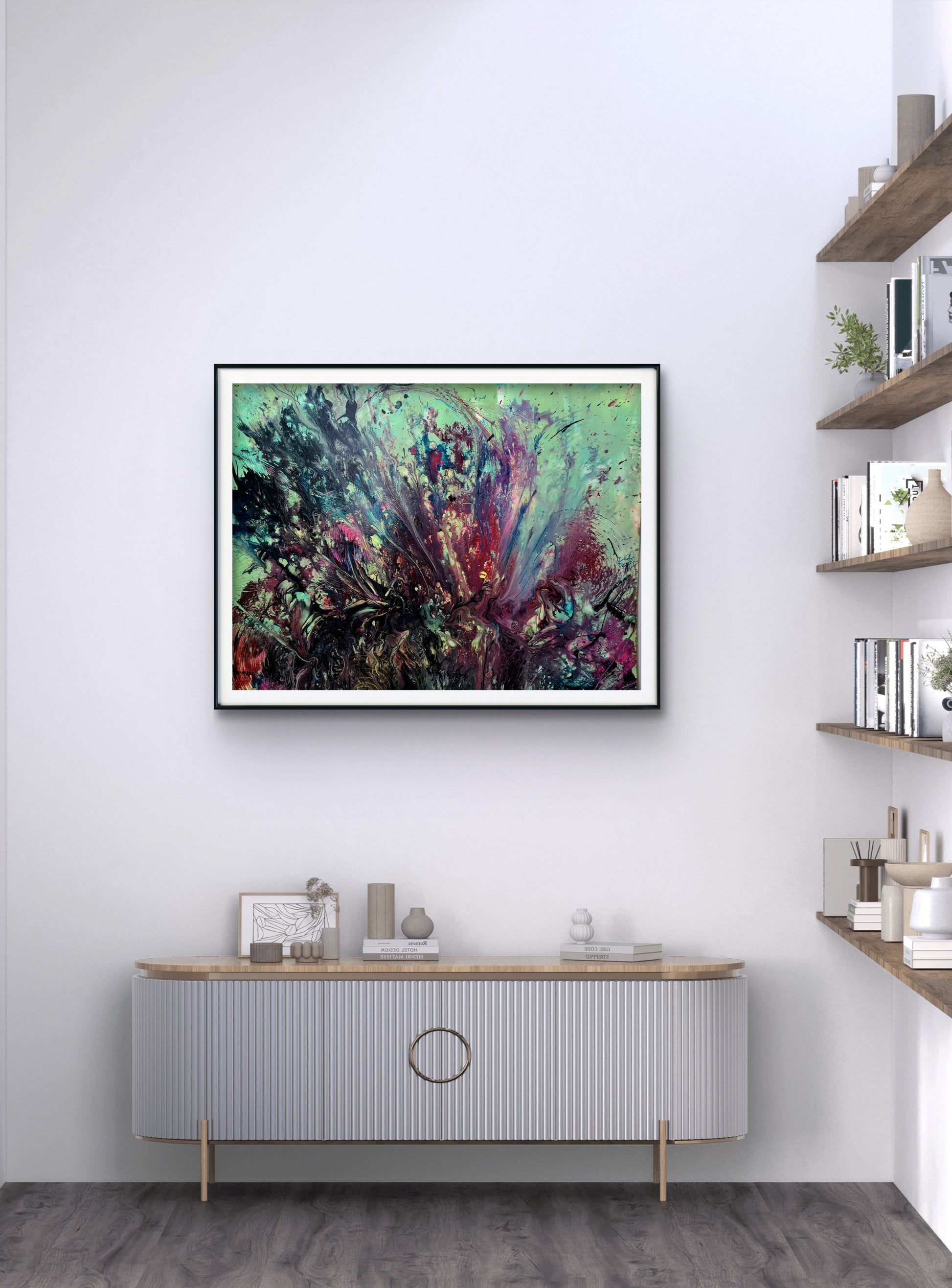 Floral Nebula – Original Painting by Jasmina Mendoza - 2