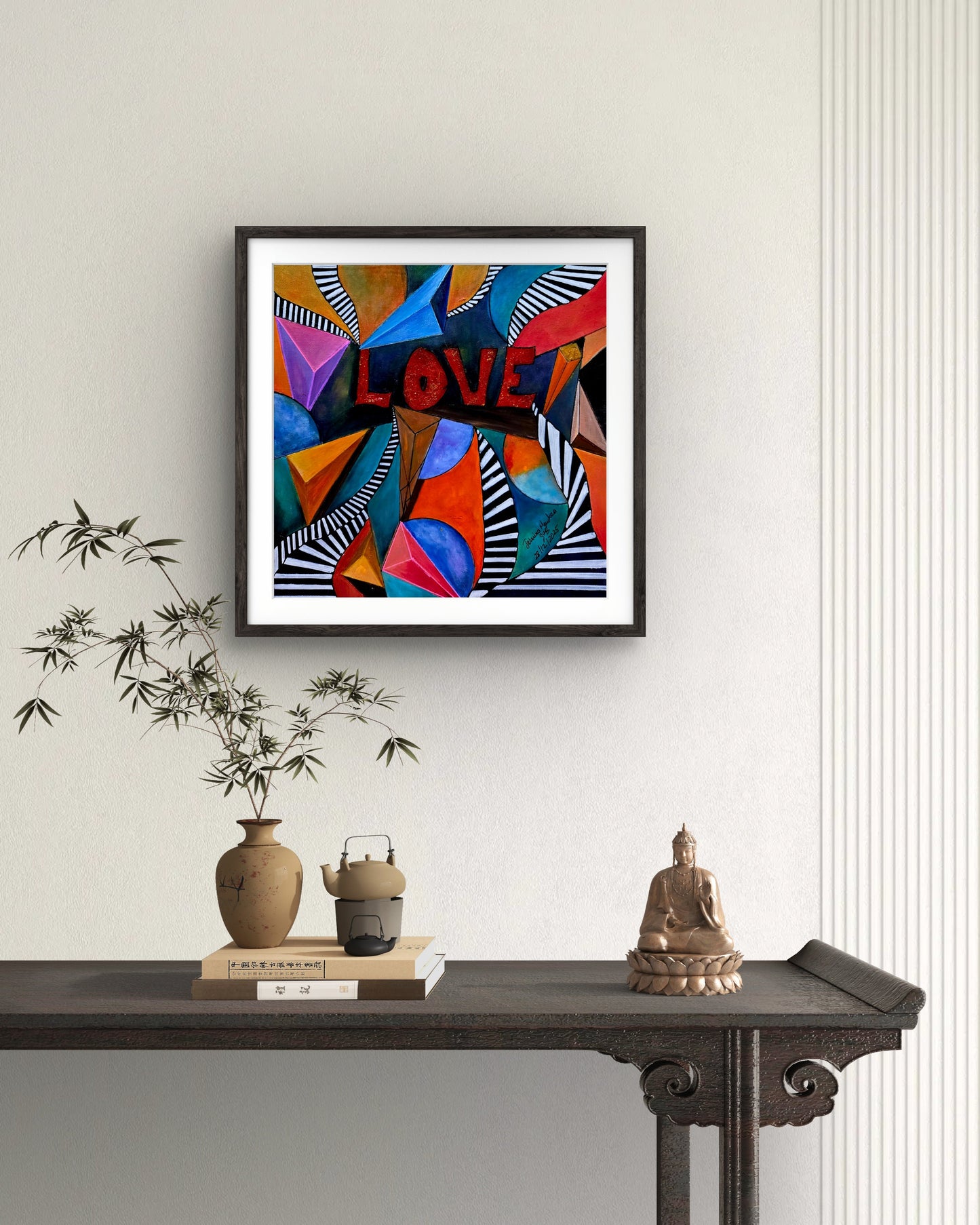 Stairs to Love original painting by Jasmina Mendoza | Art is my Universe