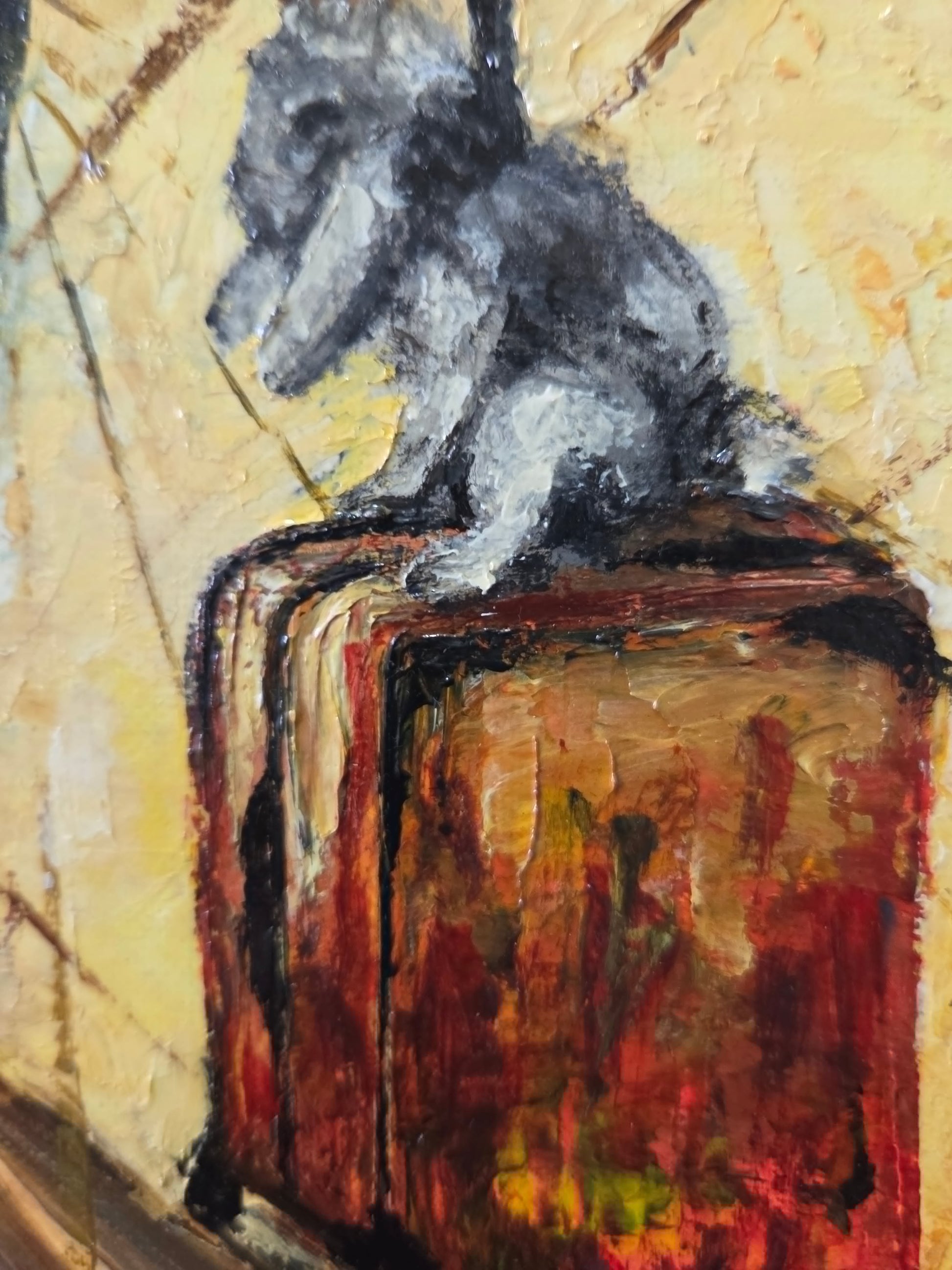 Going on Holiday Impasto Acrylic Painting - 14
