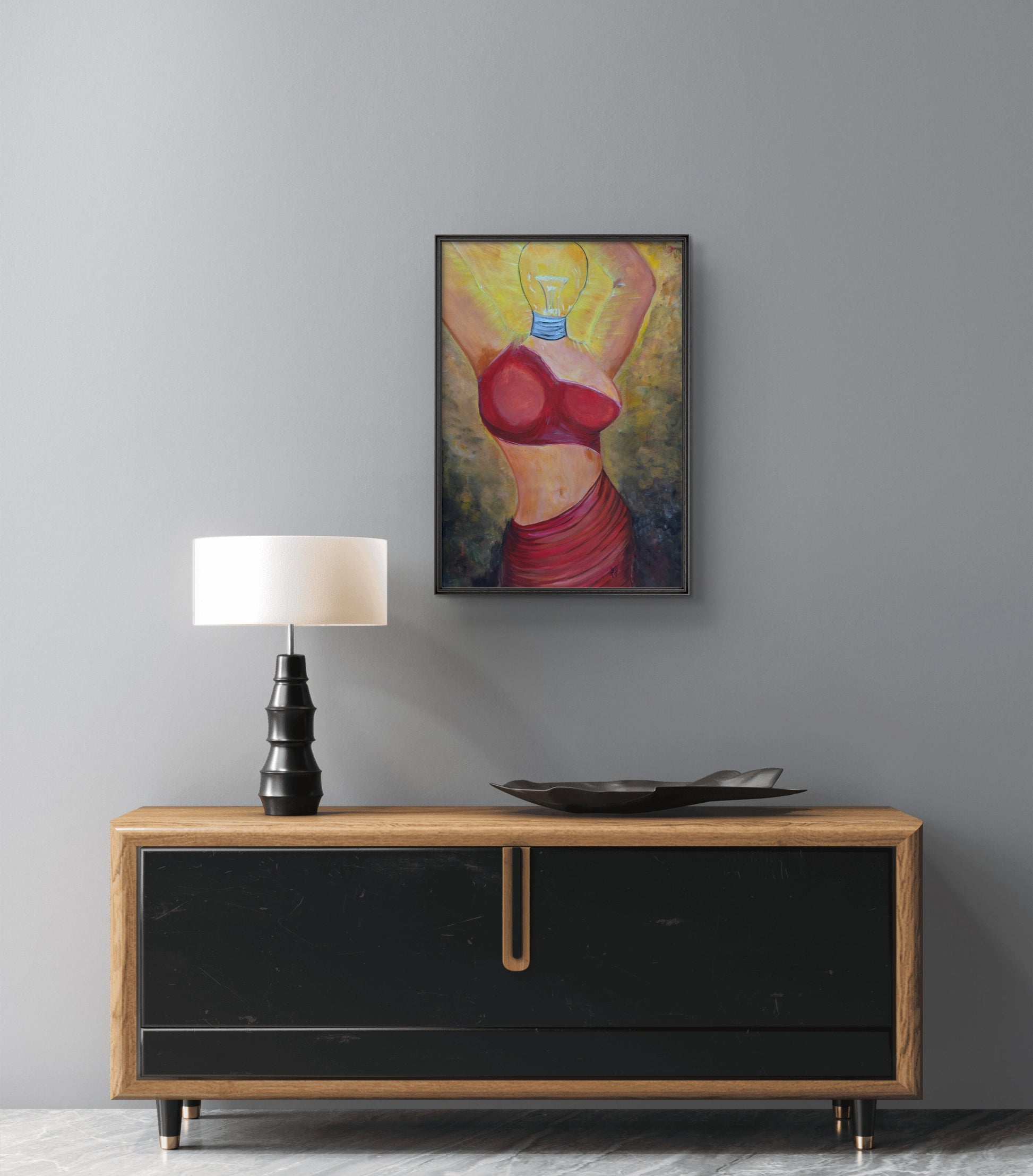 Bright Mind – Original Acrylic Painting by Jasmina Mendoza - 2