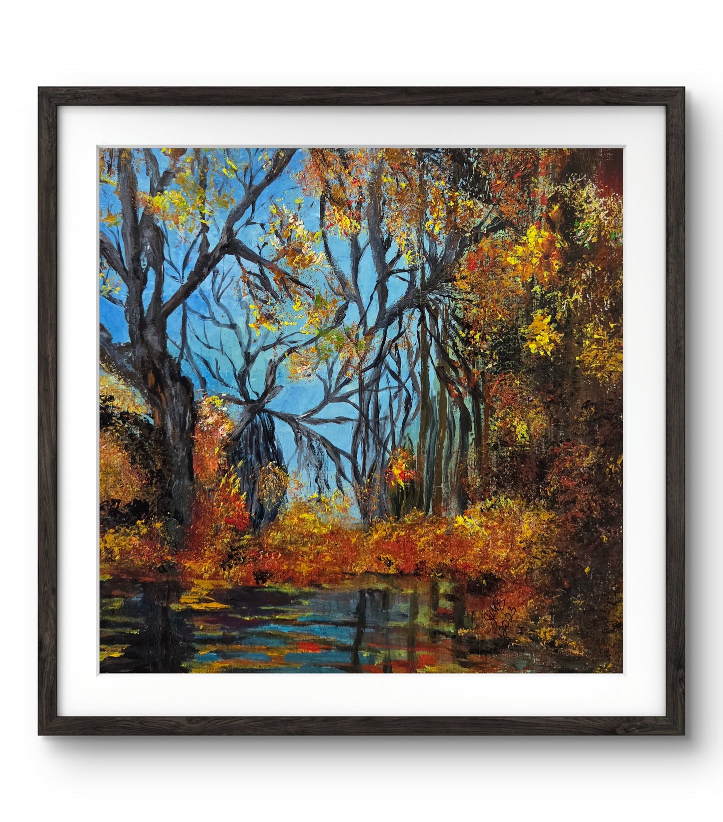 Autumn Reverie original acrylic painting by Jasmina Mendoza - 6