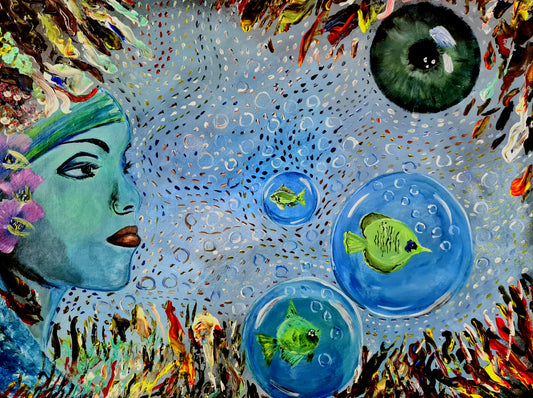 Voice of Pisces Original Painting - 0