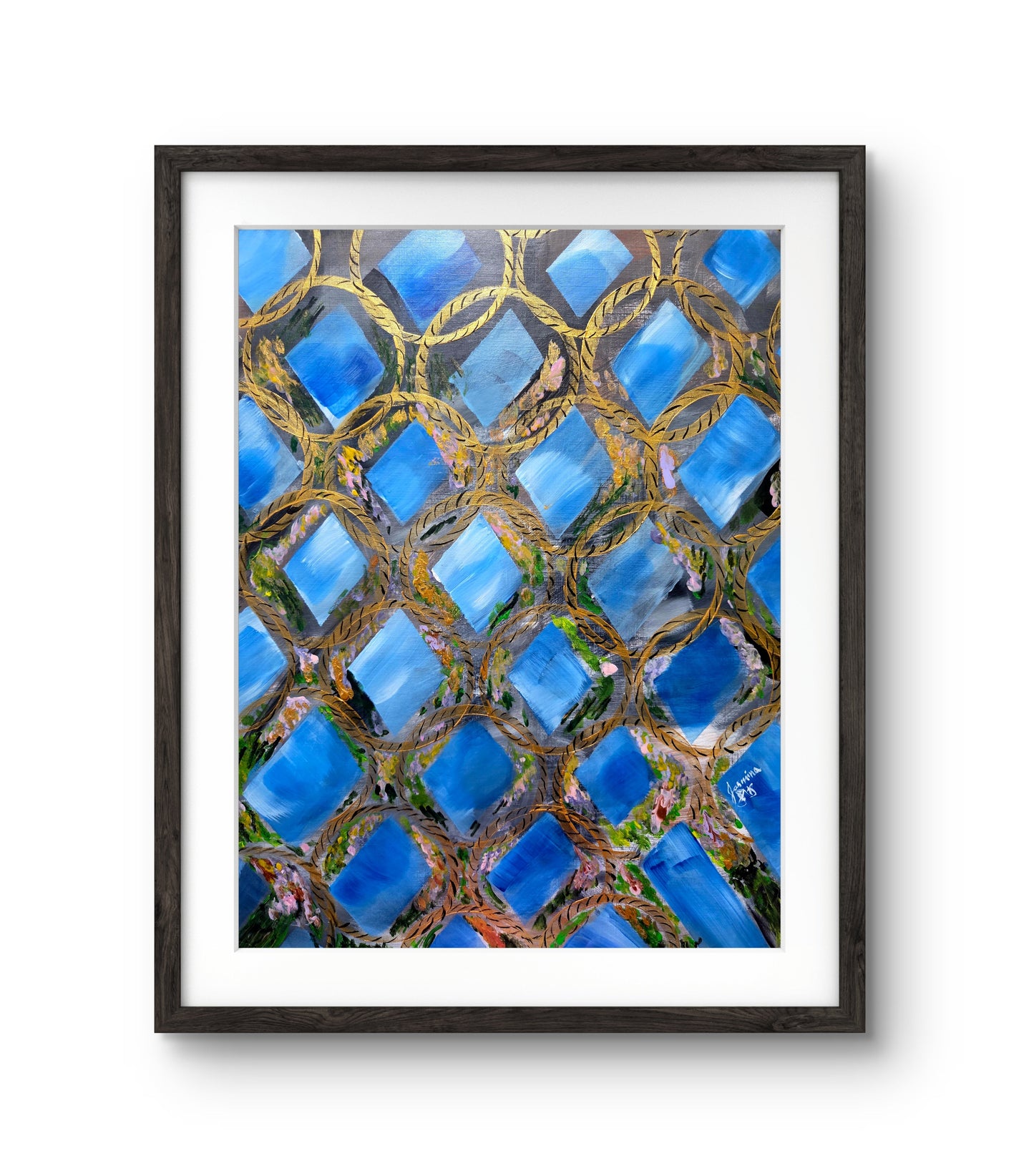 Behind the Fence – Original Painting by Jasmina Mendoza - 1