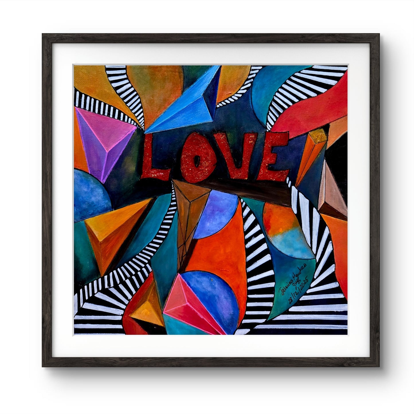 Stairs to Love original painting by Jasmina Mendoza | Art is my Universe