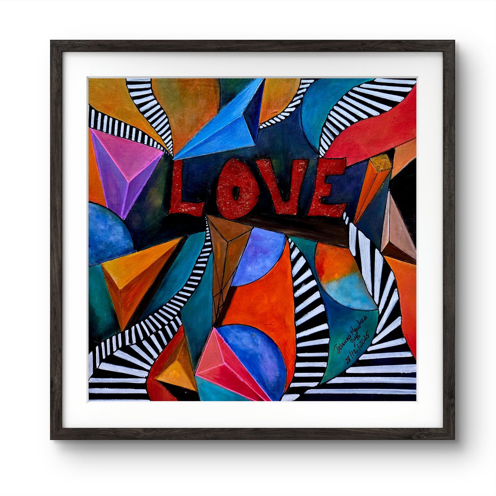 Stairs to Love original painting by Jasmina Mendoza | Art is my Universe