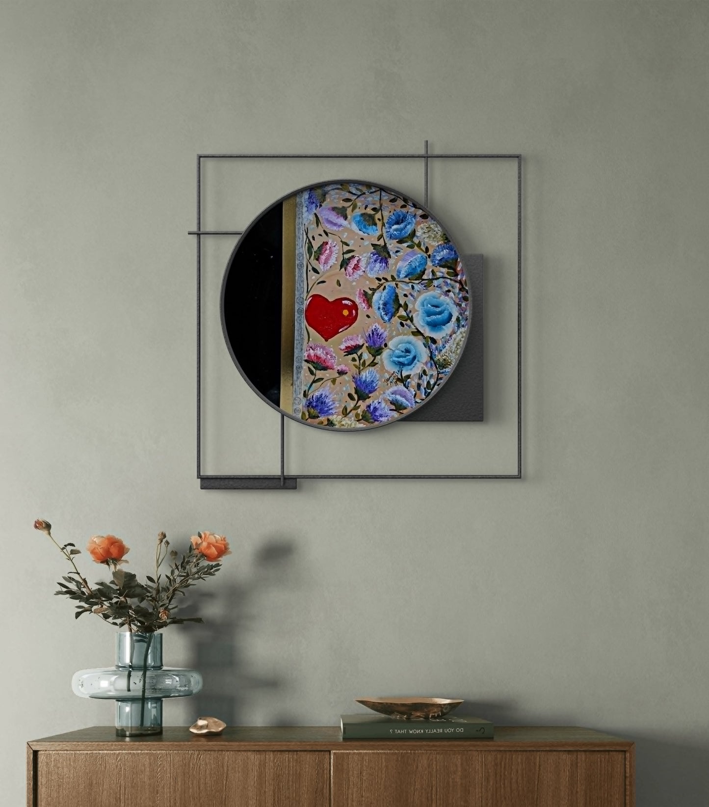Love on Repeat – Original Acrylic on Vinyl Record - 23