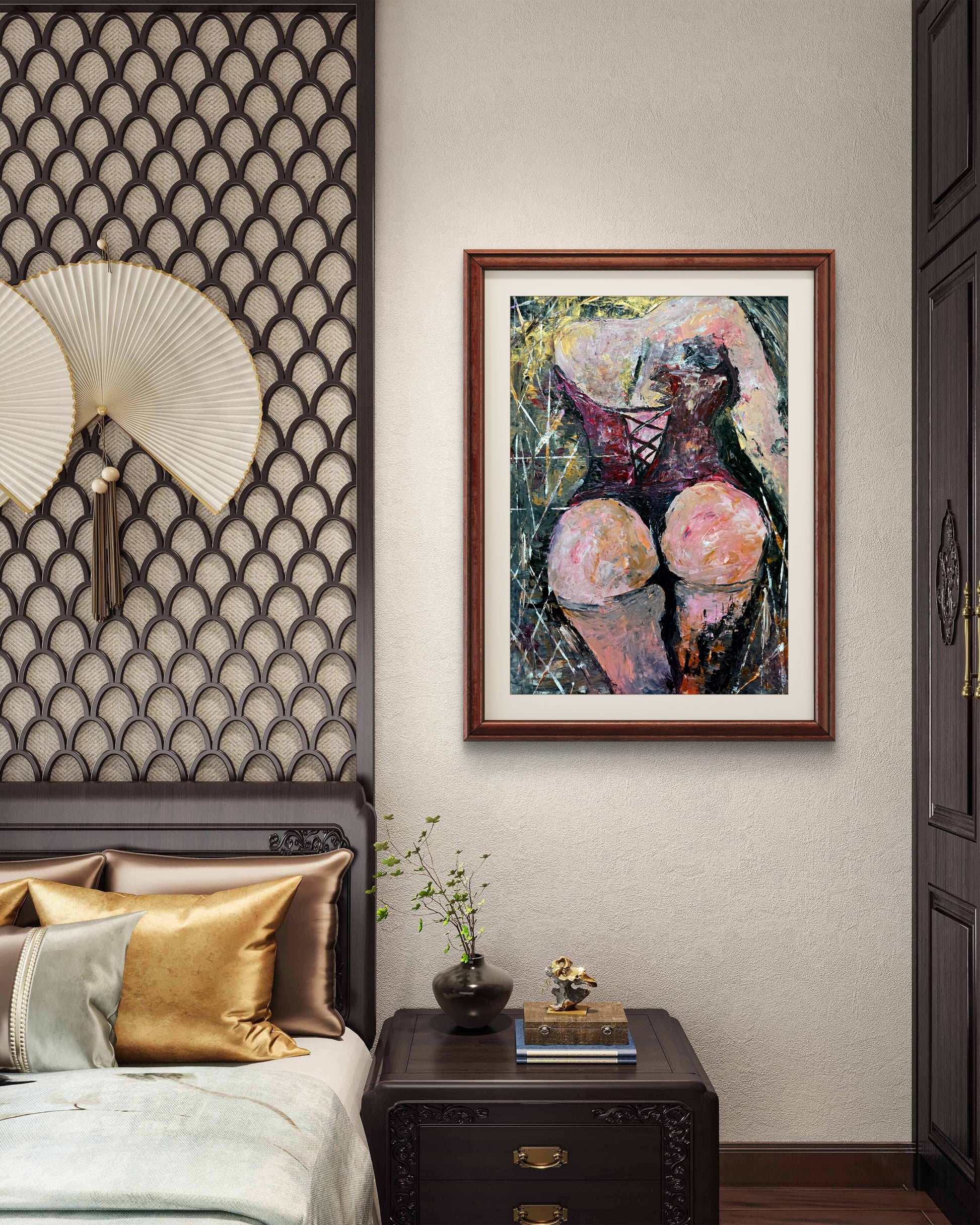 Bold Curves – Original Acrylic Painting by Jasmina Mendoza - 2