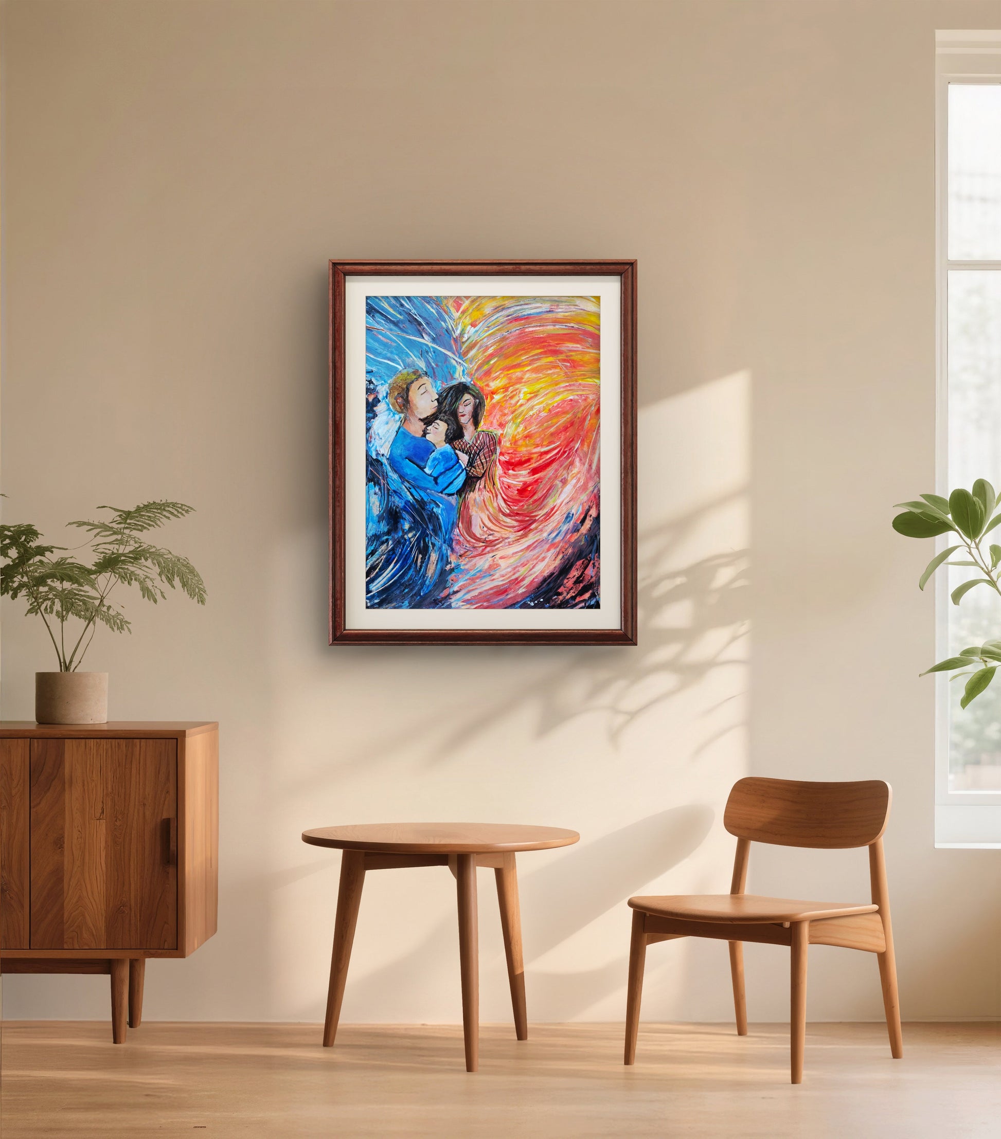 Family Embrace – Original Acrylic Painting by Jasmina Mendoza - 6