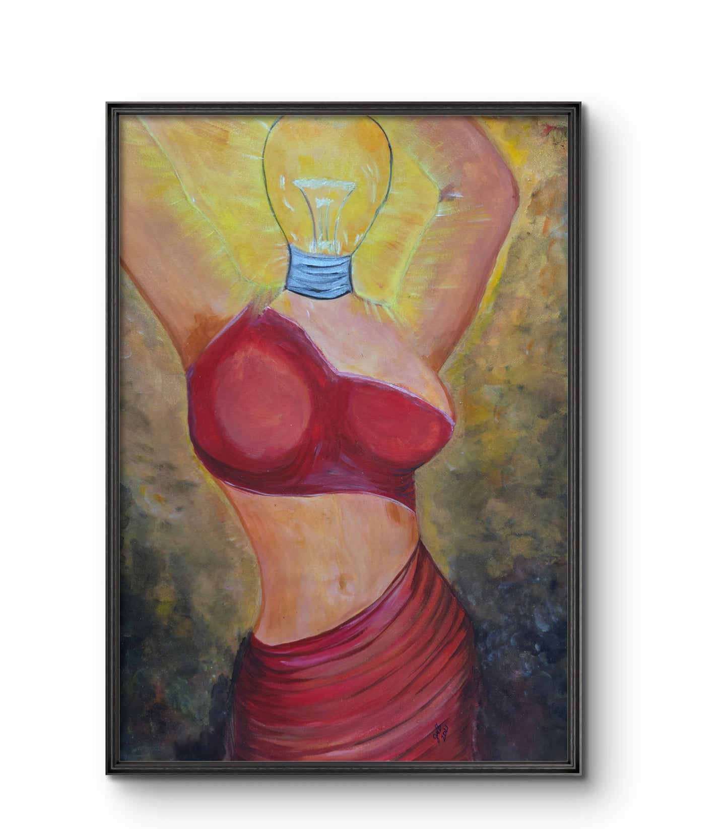Bright Mind – Original Acrylic Painting by Jasmina Mendoza - 1