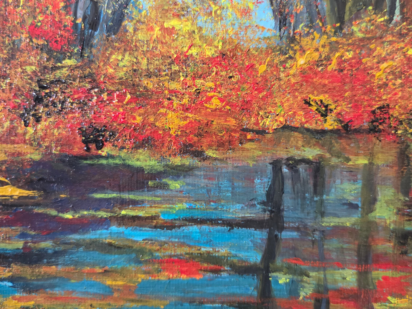 Autumn Reverie original acrylic painting by Jasmina Mendoza - 2